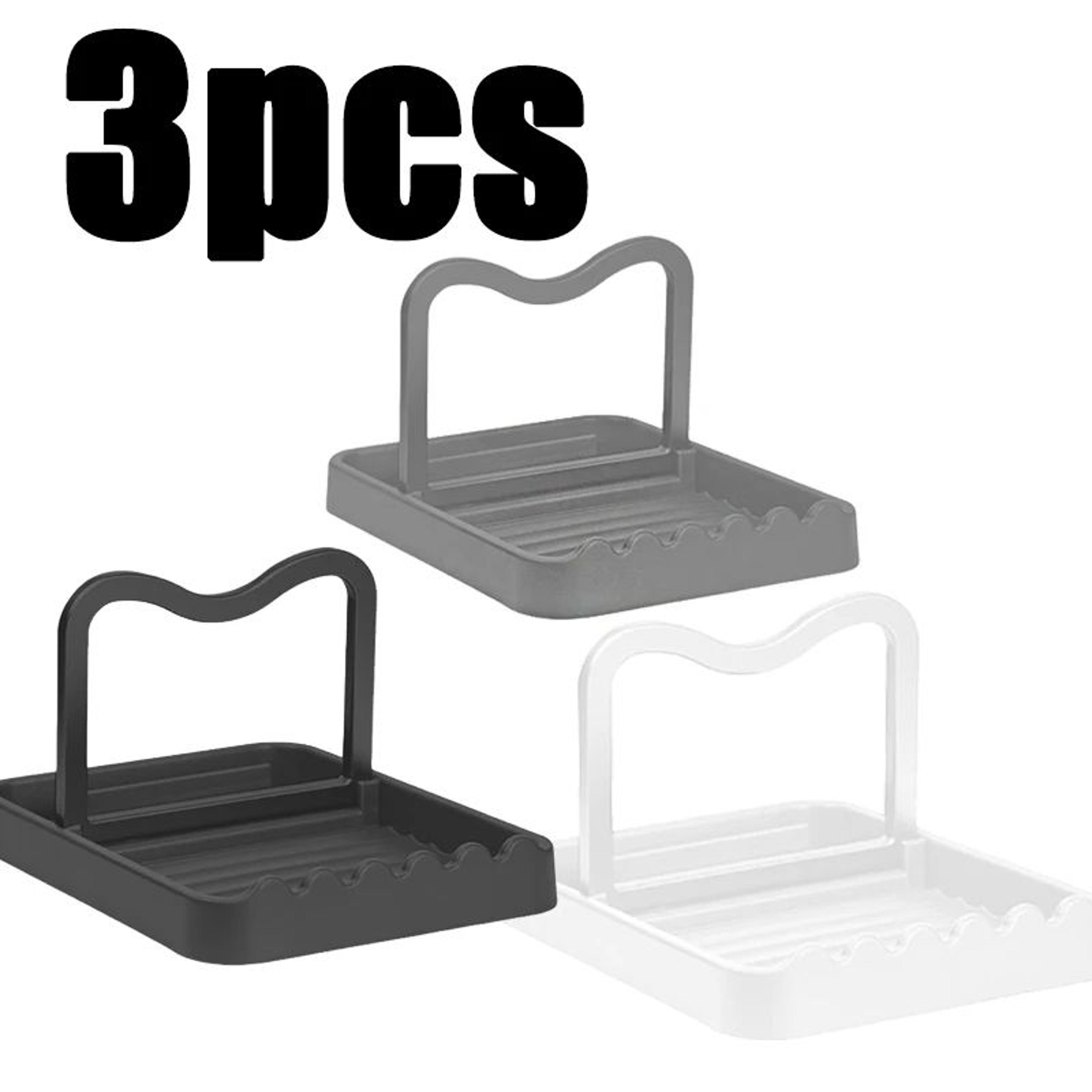 Multifunction Kitchen Pot Lid Storage Rack  HeatResistant Utensil  Spoon Holder With AntiSlip Base 9