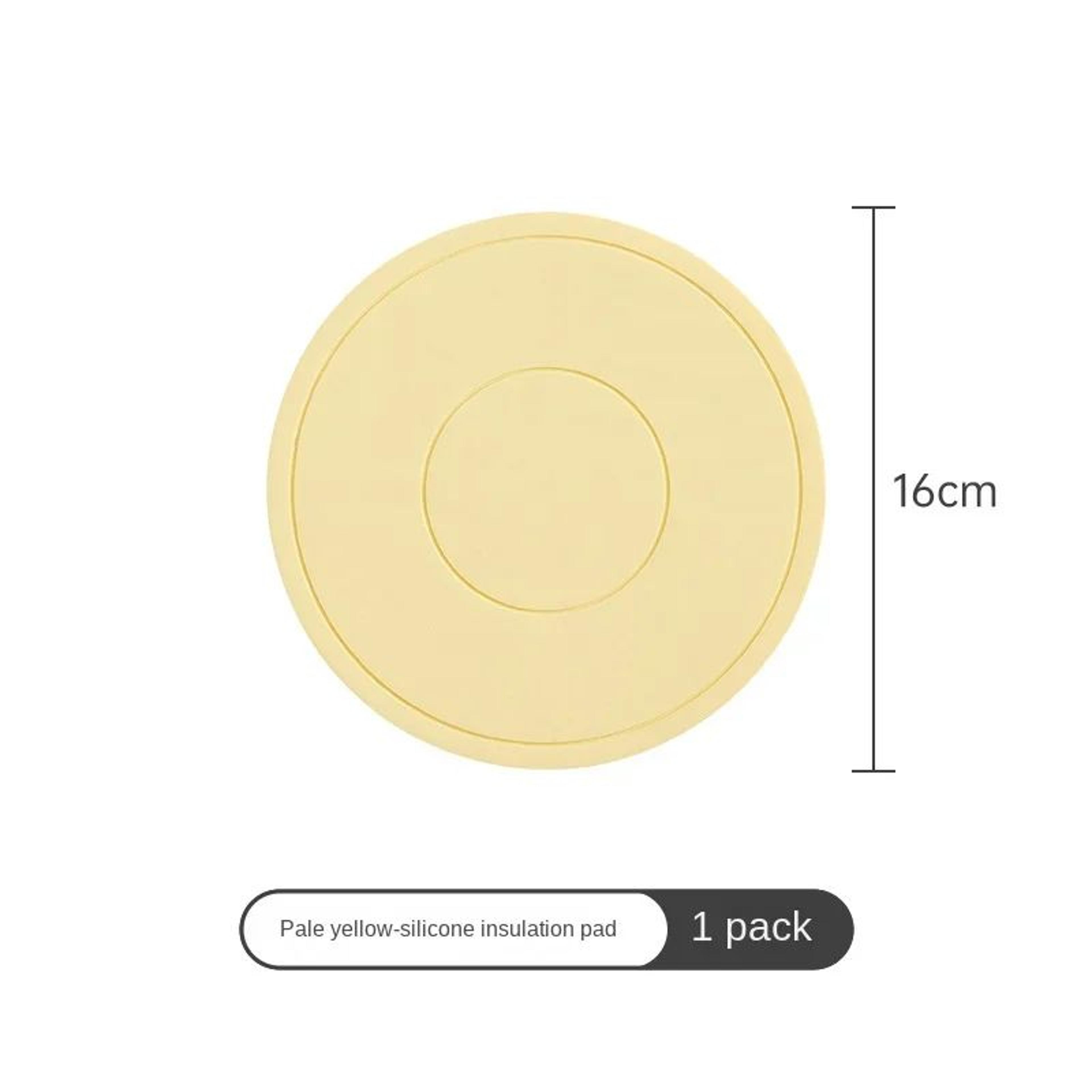 Round Silicone HeatResistant Coaster Mat  Thickened Microwave  Table Protection Placemat 7