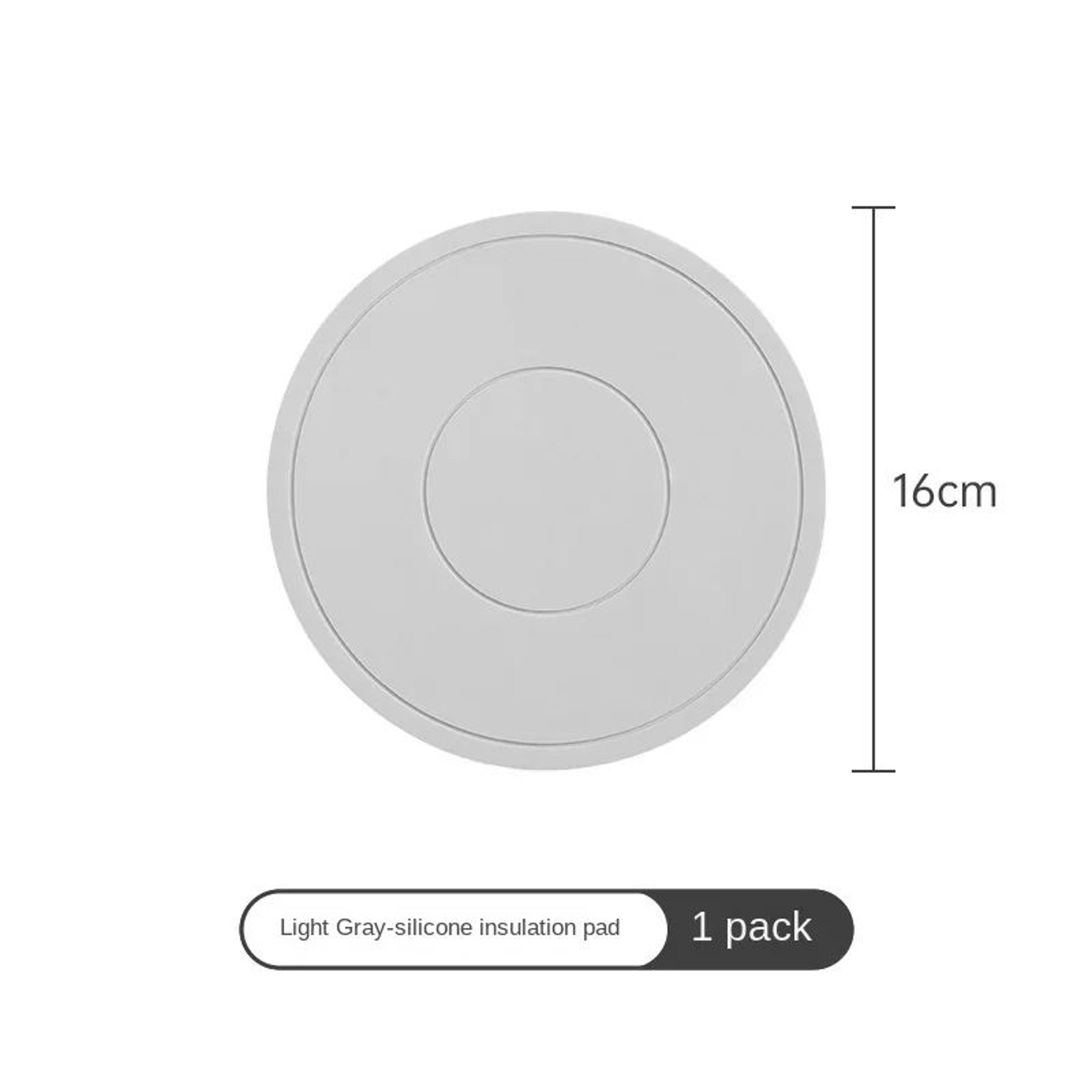 Round Silicone HeatResistant Coaster Mat  Thickened Microwave  Table Protection Placemat 6