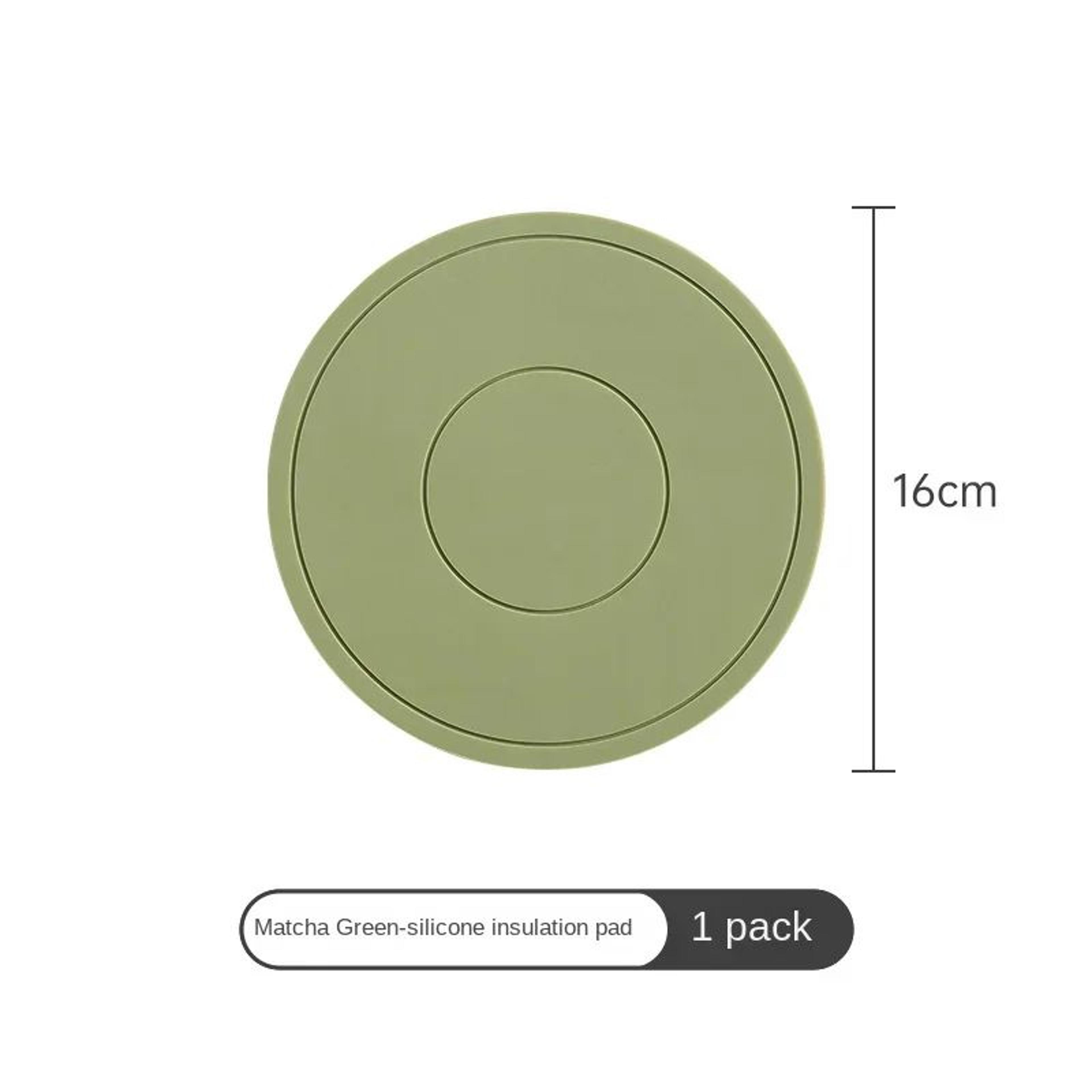 Round Silicone HeatResistant Coaster Mat  Thickened Microwave  Table Protection Placemat 9