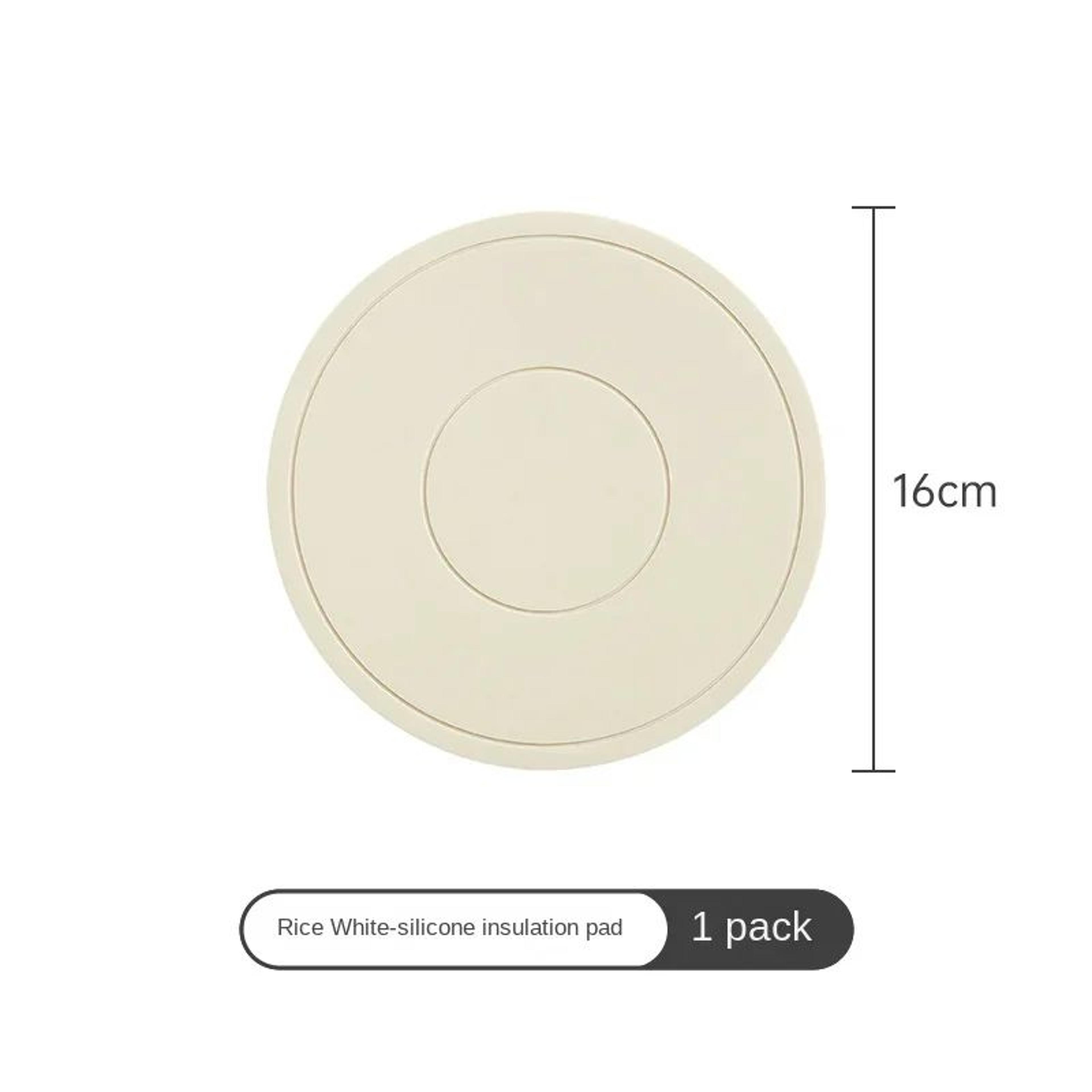 Round Silicone HeatResistant Coaster Mat  Thickened Microwave  Table Protection Placemat 10