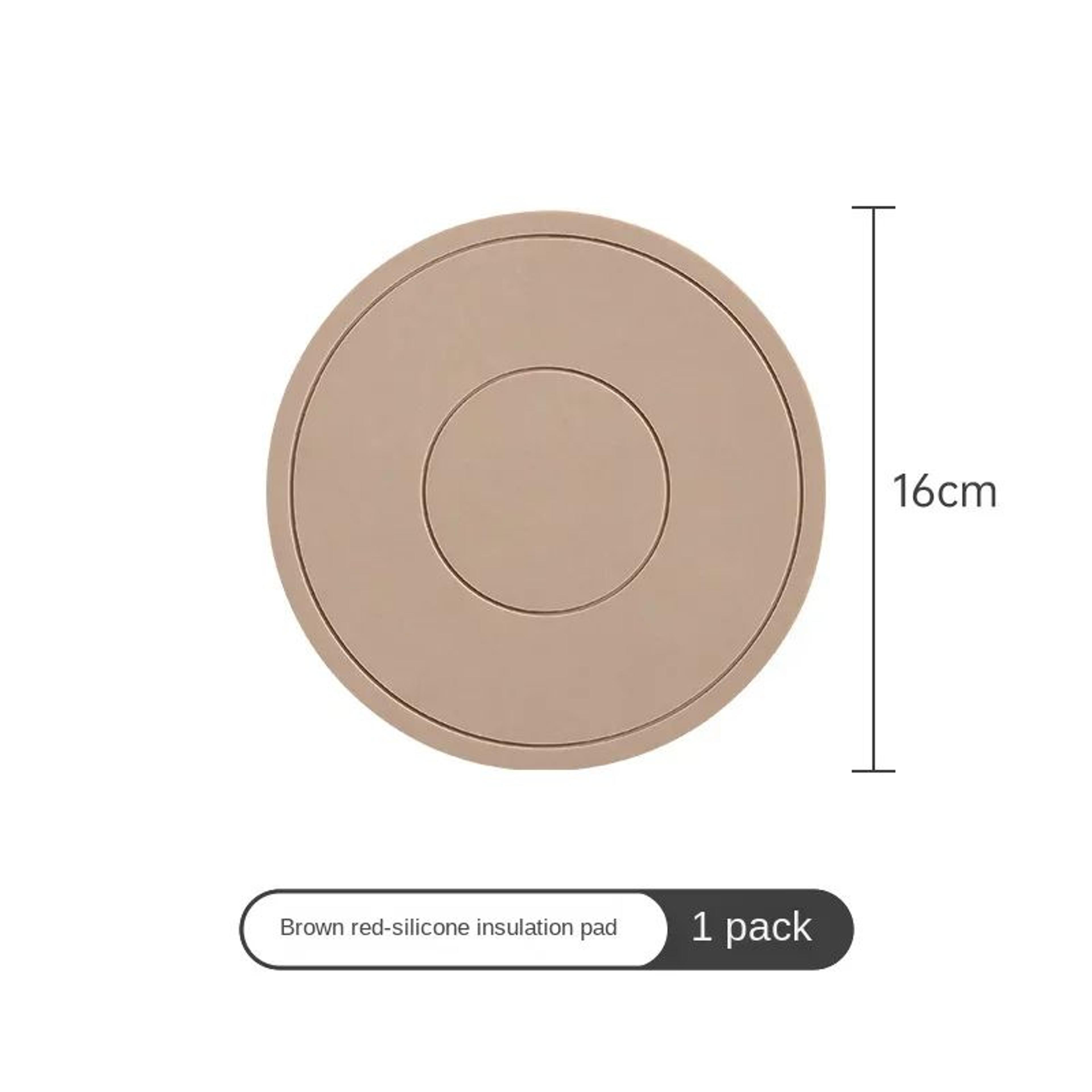 Round Silicone HeatResistant Coaster Mat  Thickened Microwave  Table Protection Placemat 11
