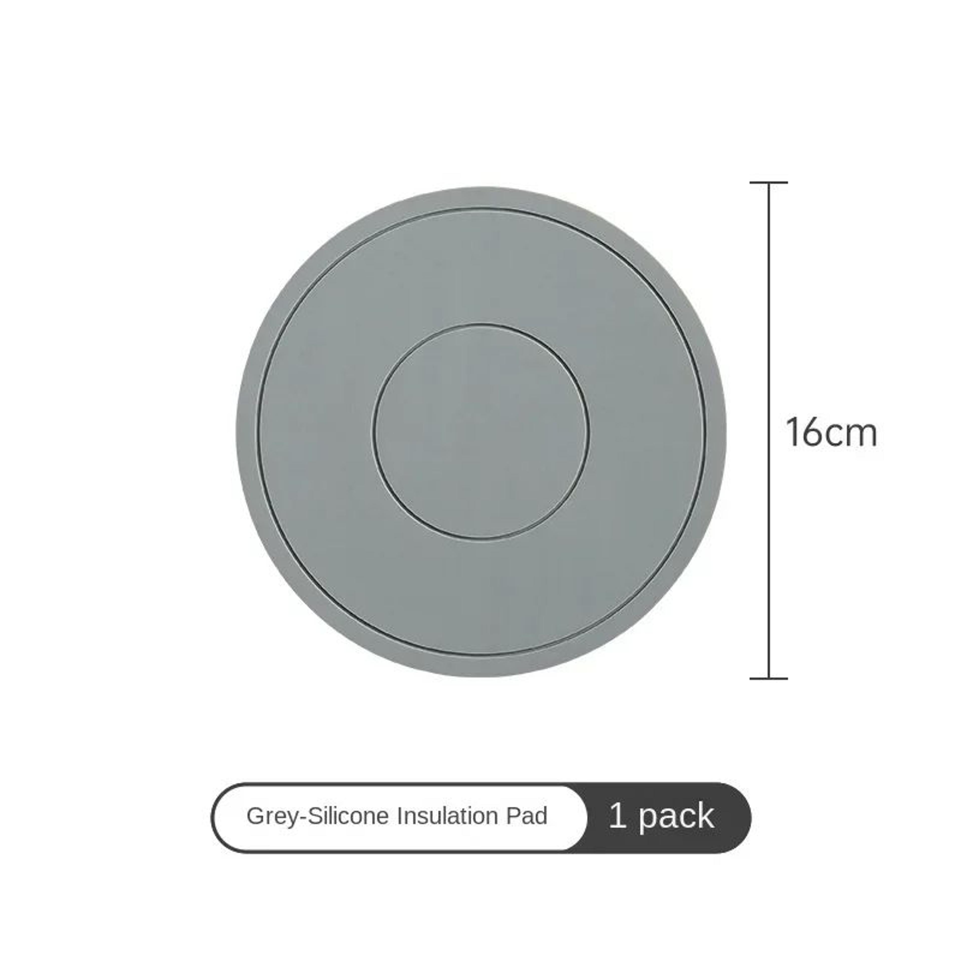 Round Silicone HeatResistant Coaster Mat  Thickened Microwave  Table Protection Placemat 5