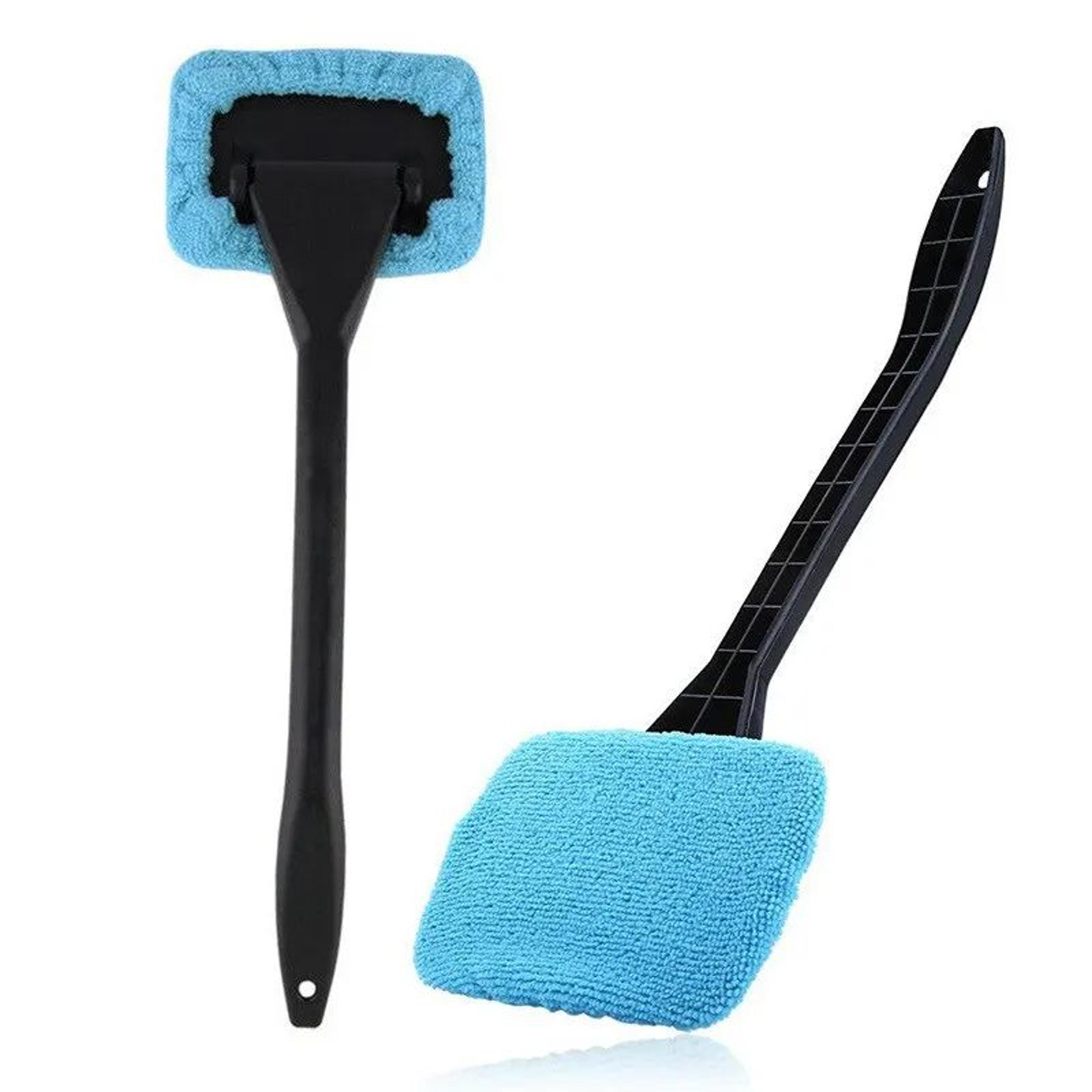 Car Windshield Cleaning Tool With Long Handle  180 Rotating Window Cleaner Brush For Interior Auto  6