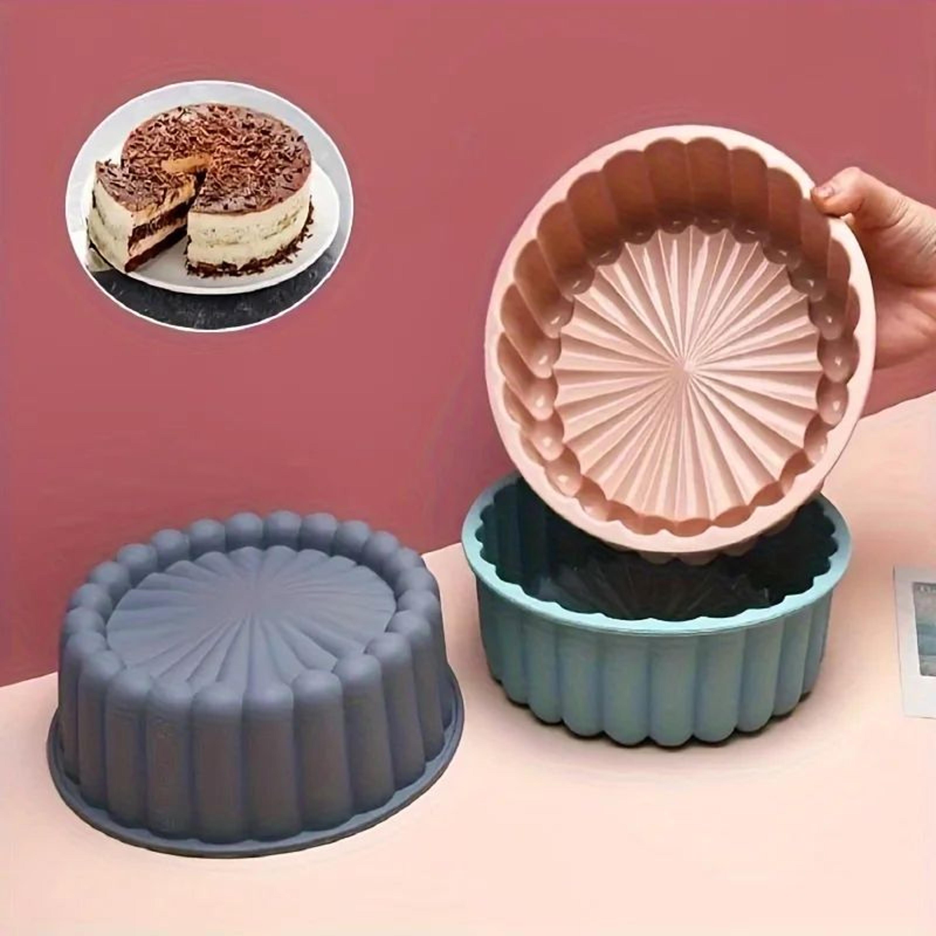 non-stick silicone sunflower cake mold – flexible 100-fold circular baking pan for cakes & desserts