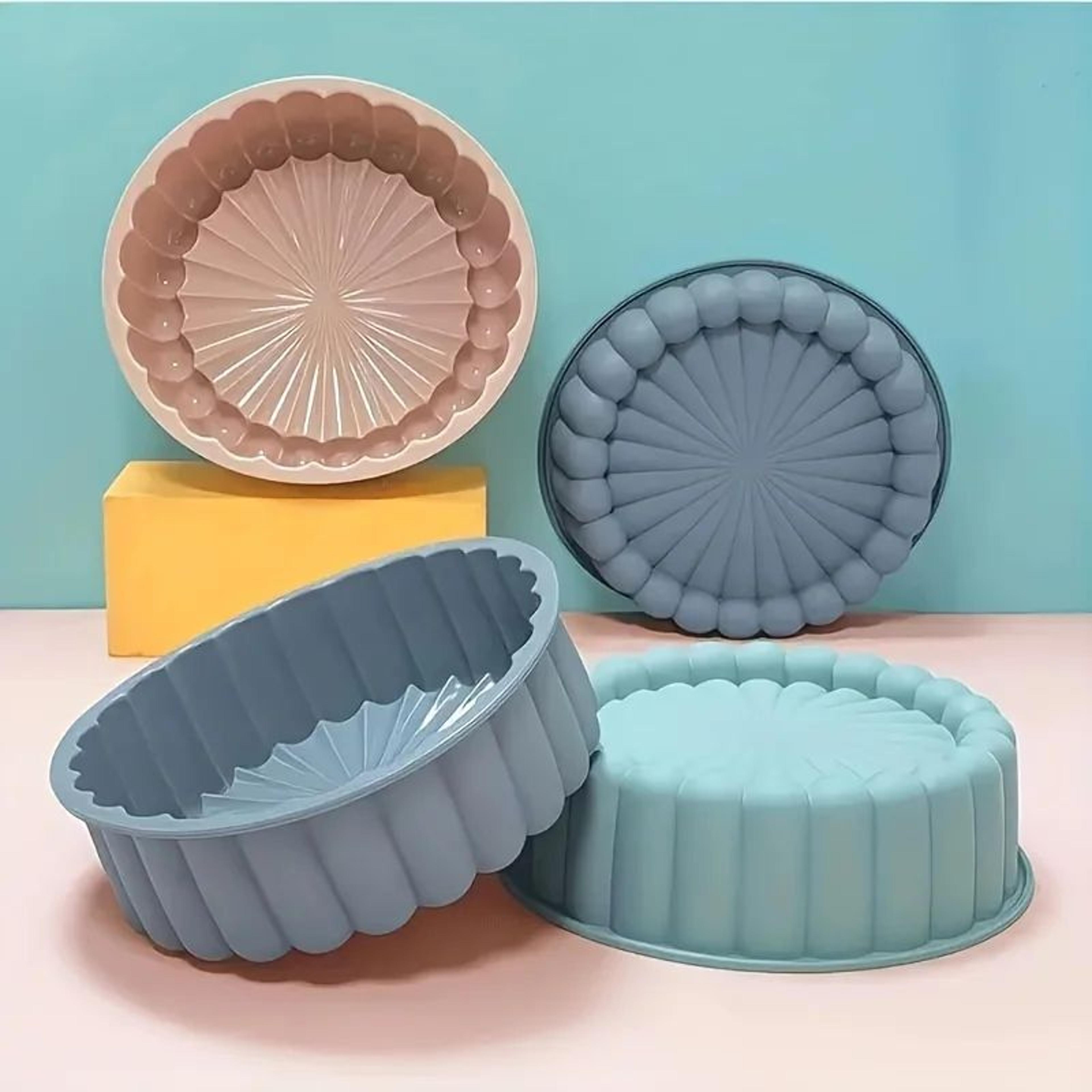 NonStick Silicone Sunflower Cake Mold  Flexible 100Fold Circular Baking Pan For Cakes  Desserts 5