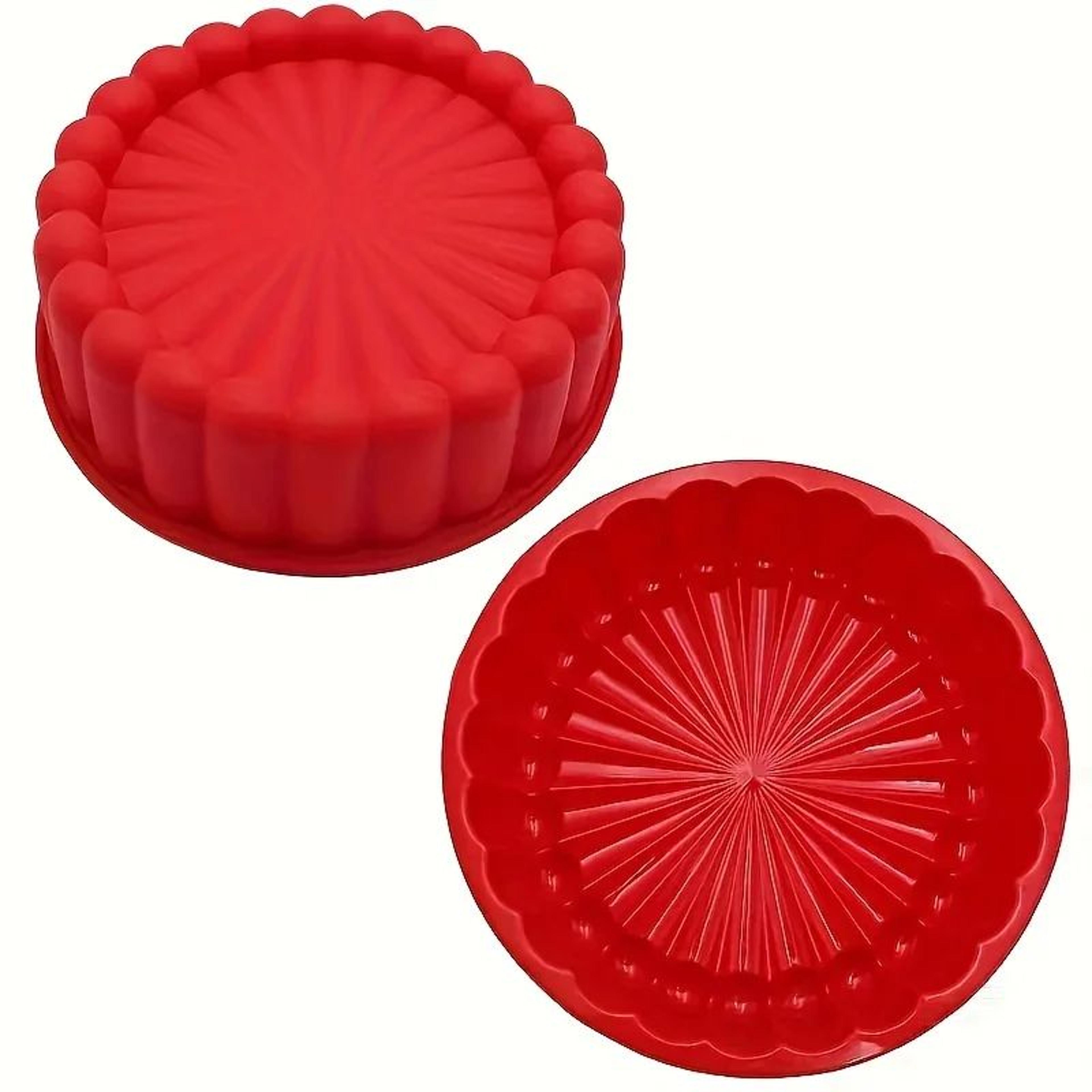 NonStick Silicone Sunflower Cake Mold  Flexible 100Fold Circular Baking Pan For Cakes  Desserts 8