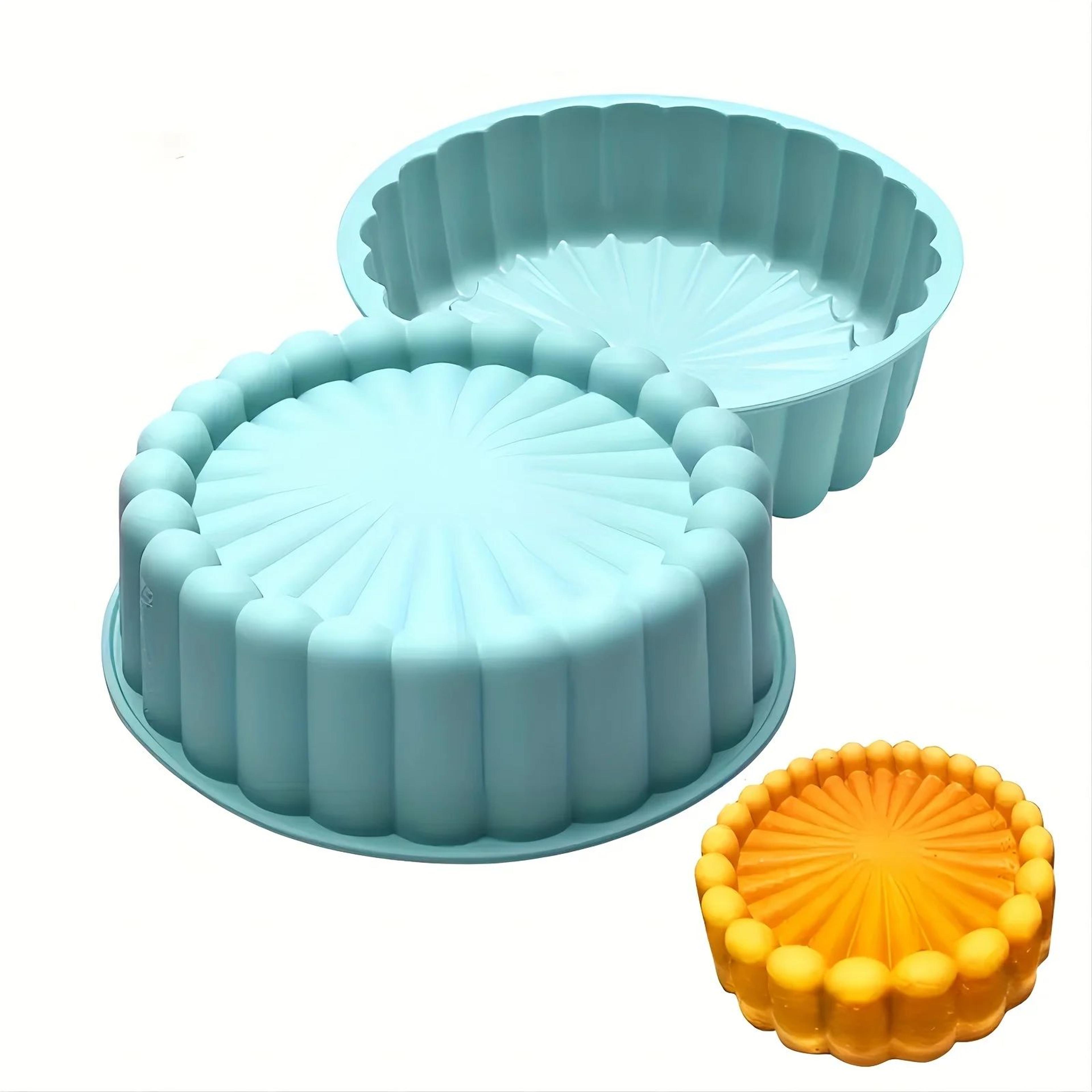 NonStick Silicone Sunflower Cake Mold  Flexible 100Fold Circular Baking Pan For Cakes  Desserts 9