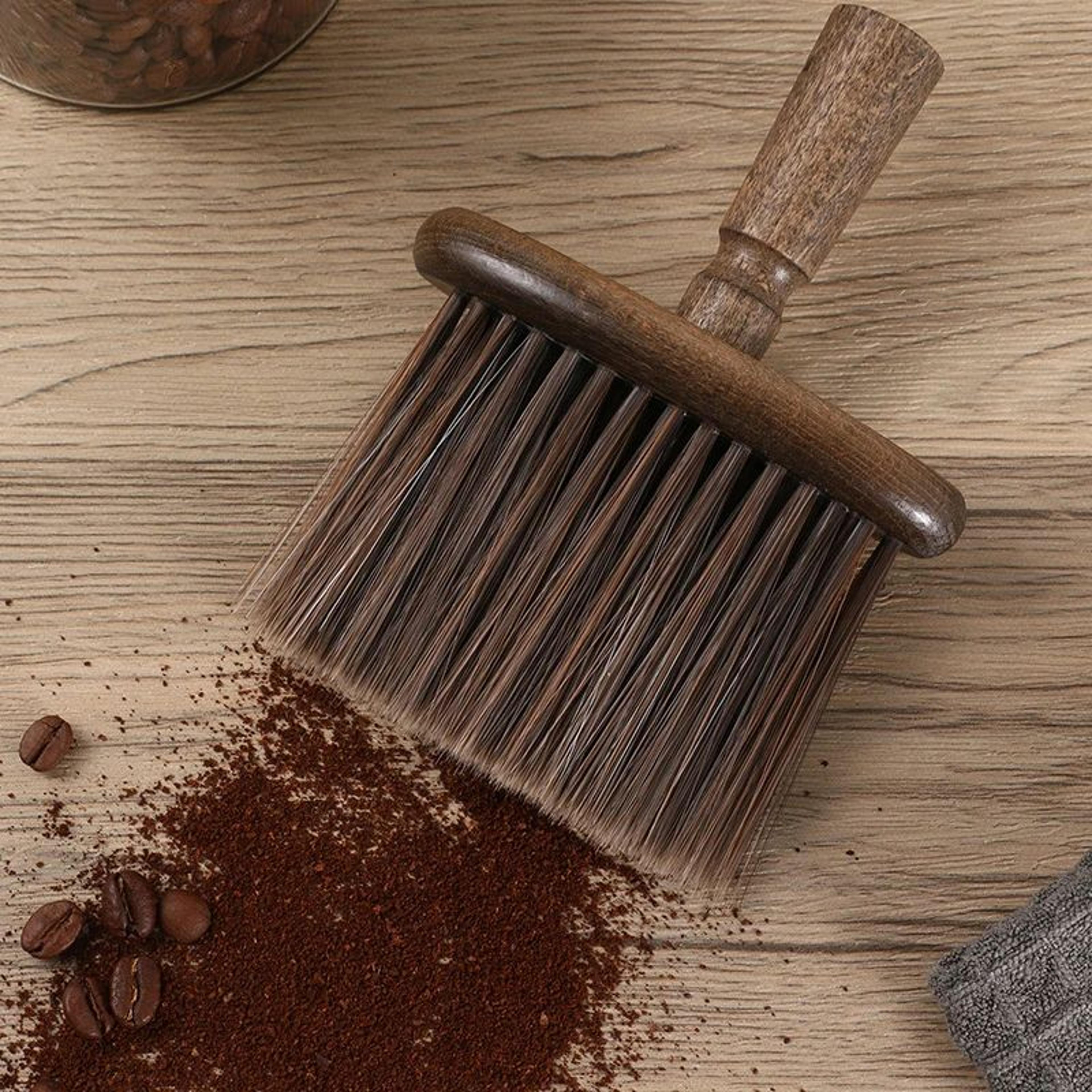 Wooden Coffee Cleaning Brush  Barista Espresso Dusting Tool For Coffee Machine  Grinder Maintenance 5