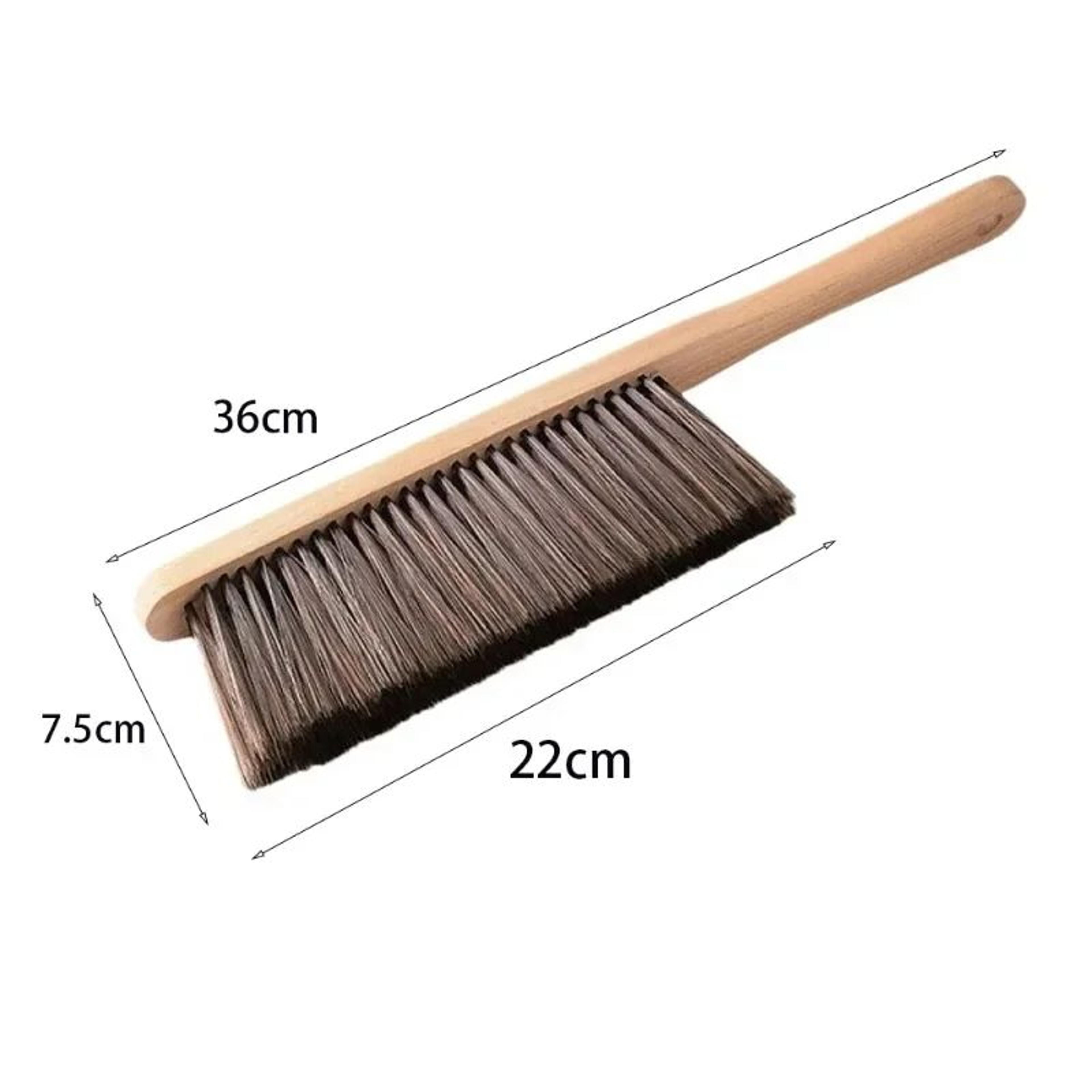 Natural Wood Coffee Cleaning Brush  AntiStatic Barista Grinder  Desktop Dusting Brush With Soft Bri 5