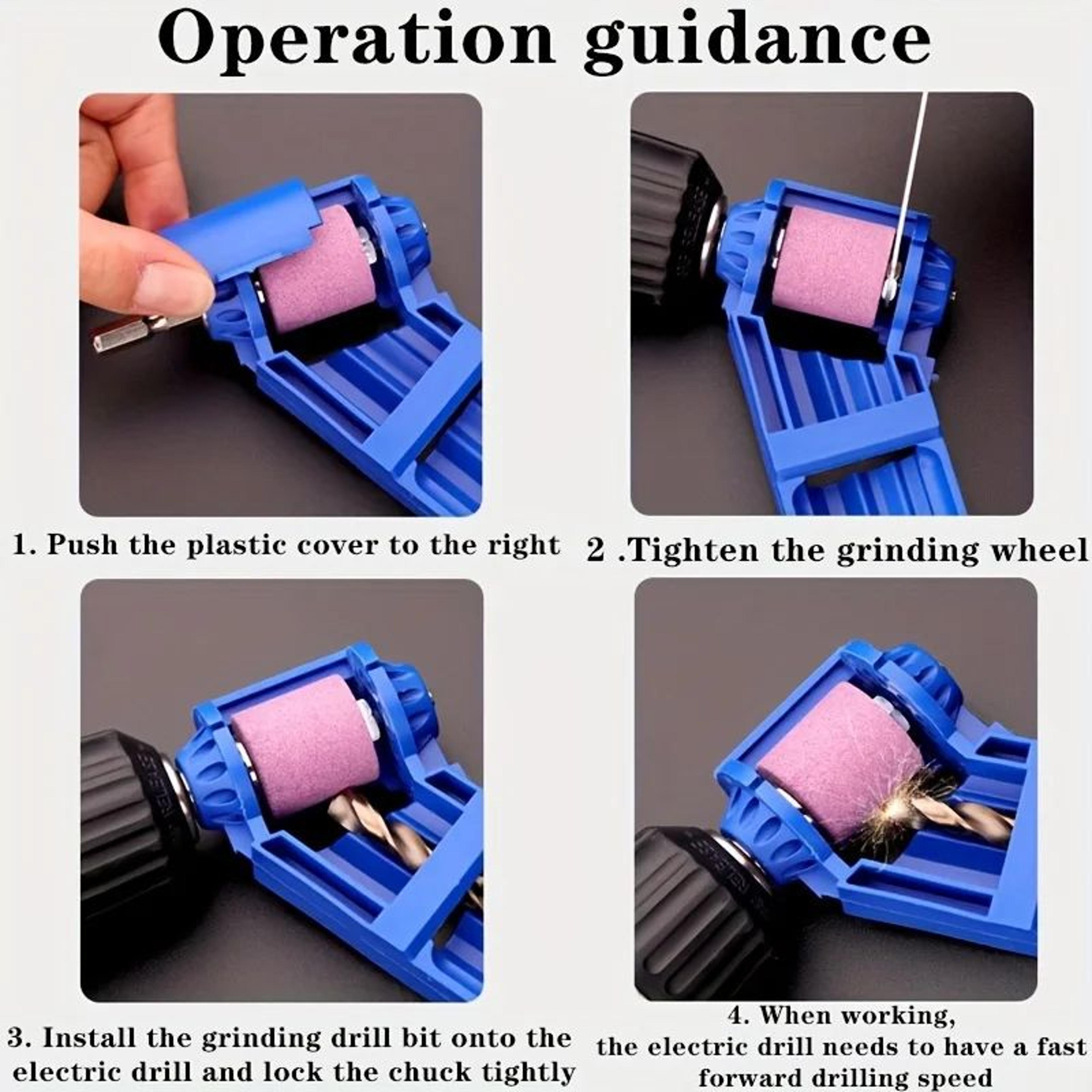 Portable Drill Bit Sharpener With Grinding Wheel  Quick Precision Tool For Restoring Sharp Edges 4