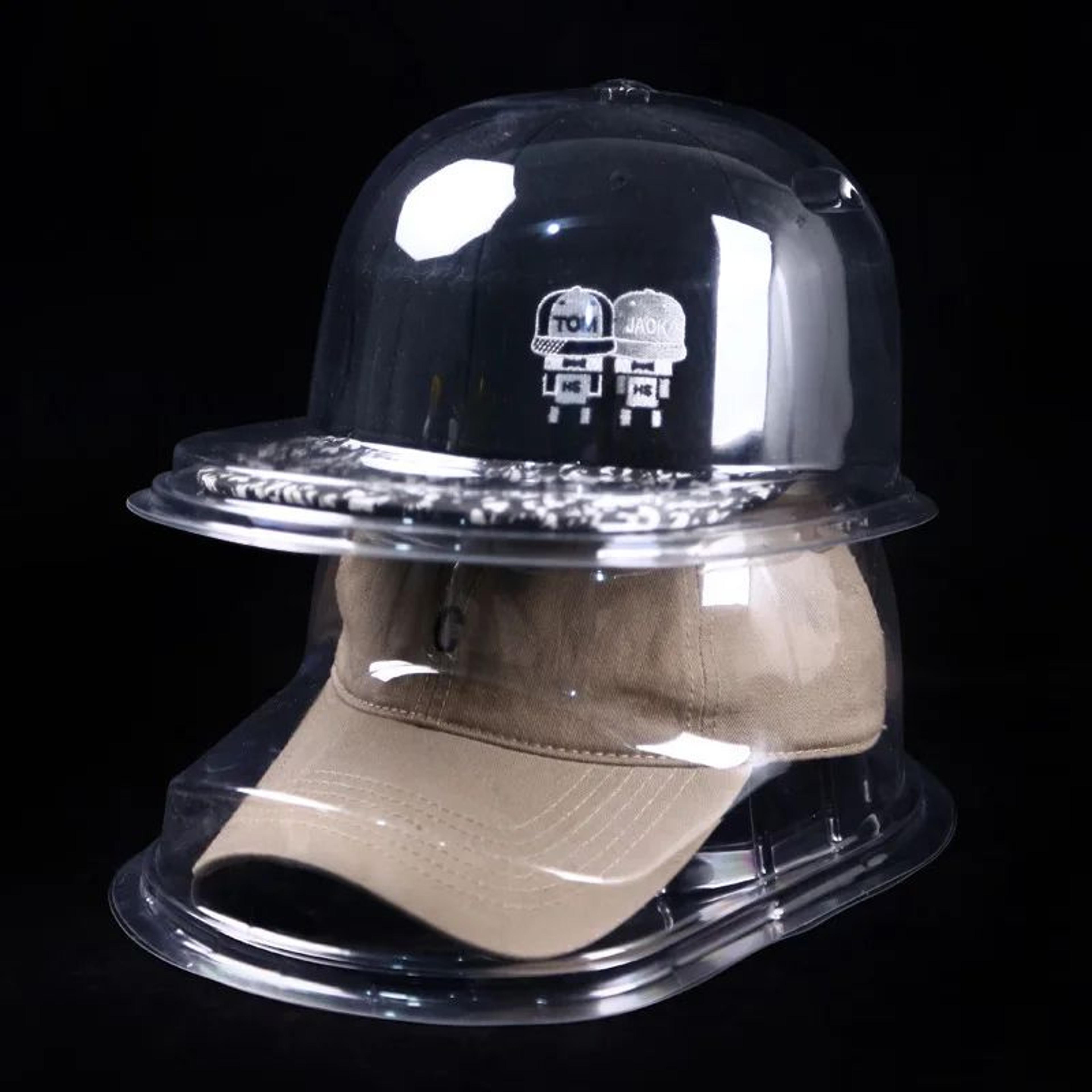Transparent Baseball Cap Storage Box  AntiDeformation Hat Display Case With Dust Cover  Hanging Org 0