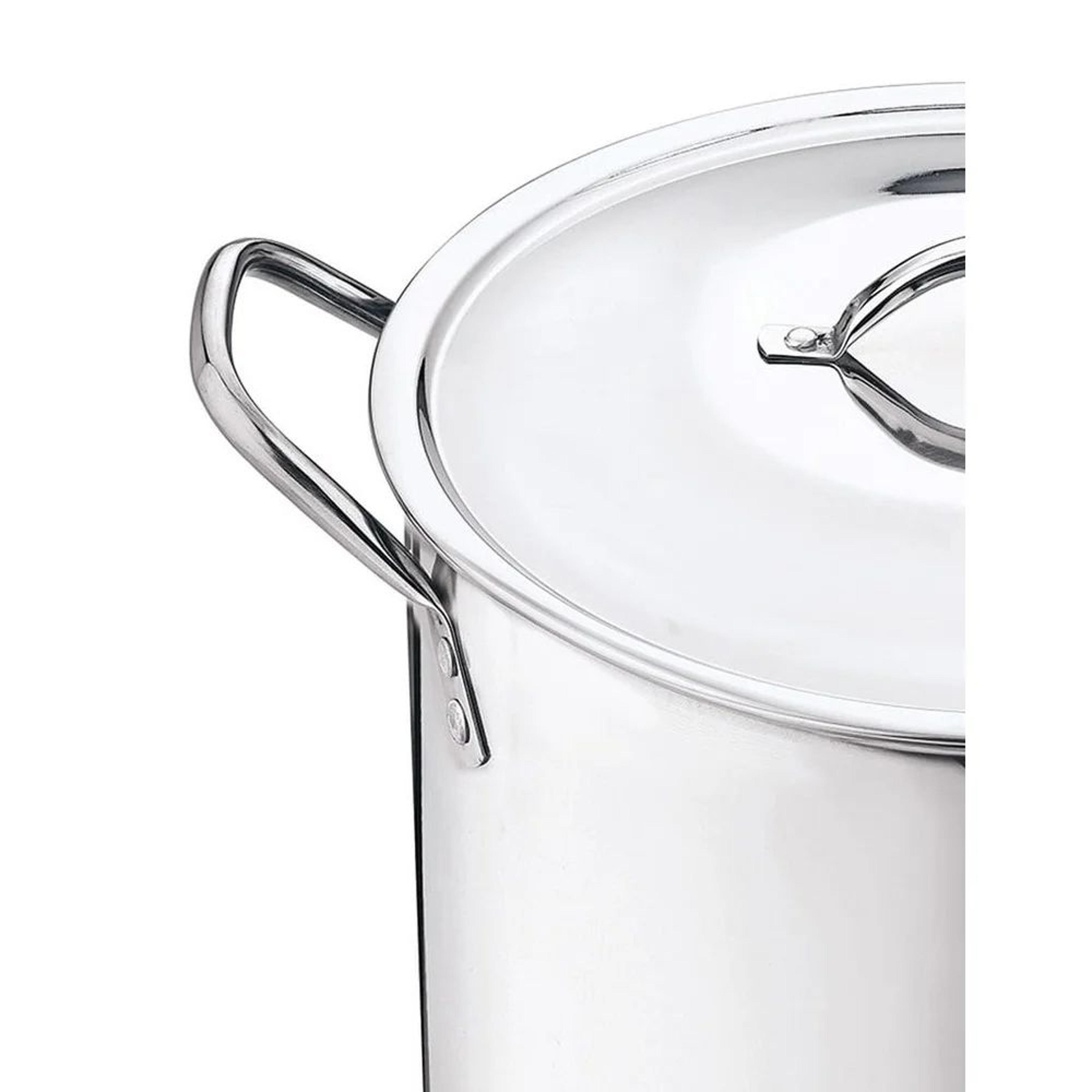 12Quart Stainless Steel Stock Pot With Lid  Heavy Duty Cooking Pot With StayCool Handles 1