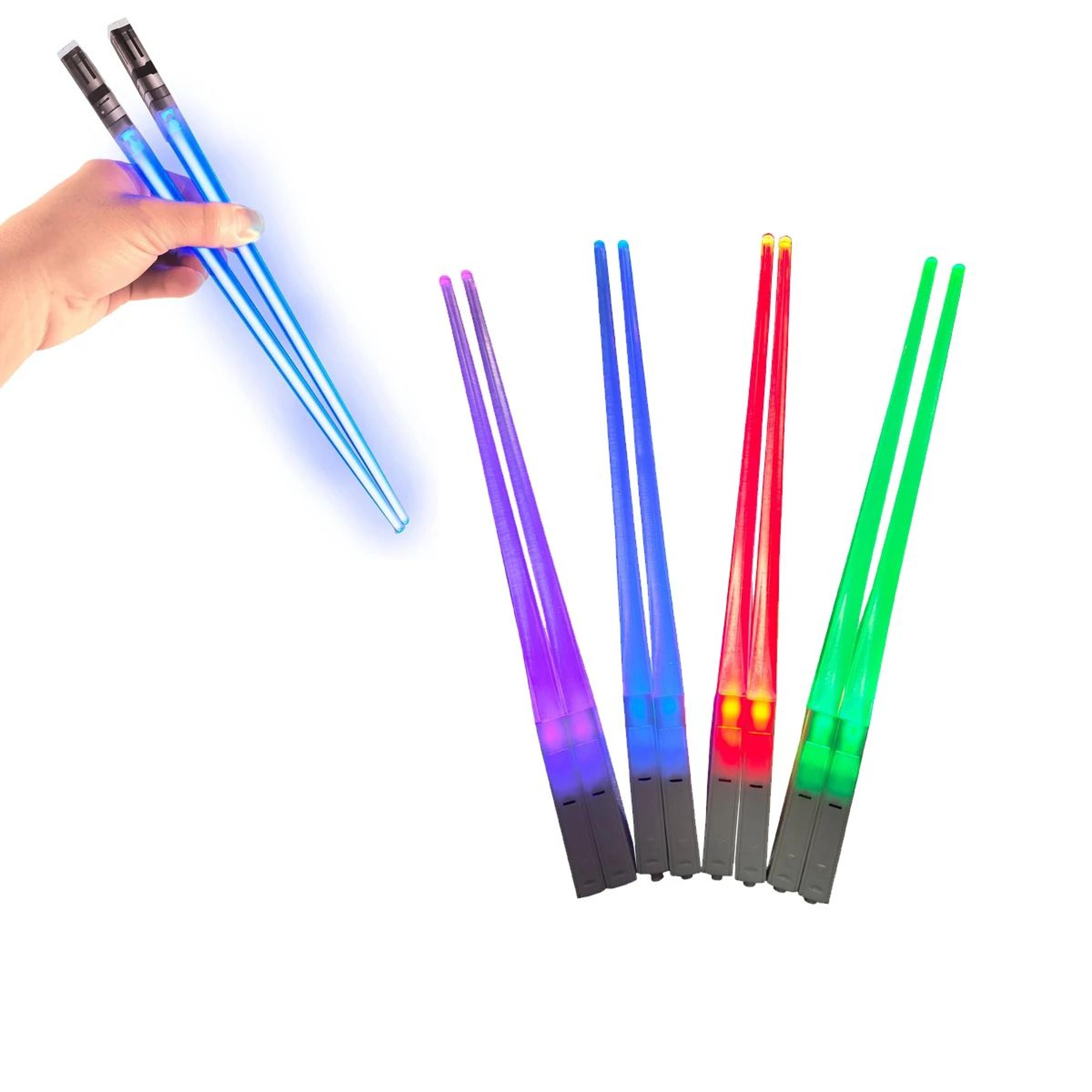 led light saber chopsticks – color changing glow chopsticks for parties & events