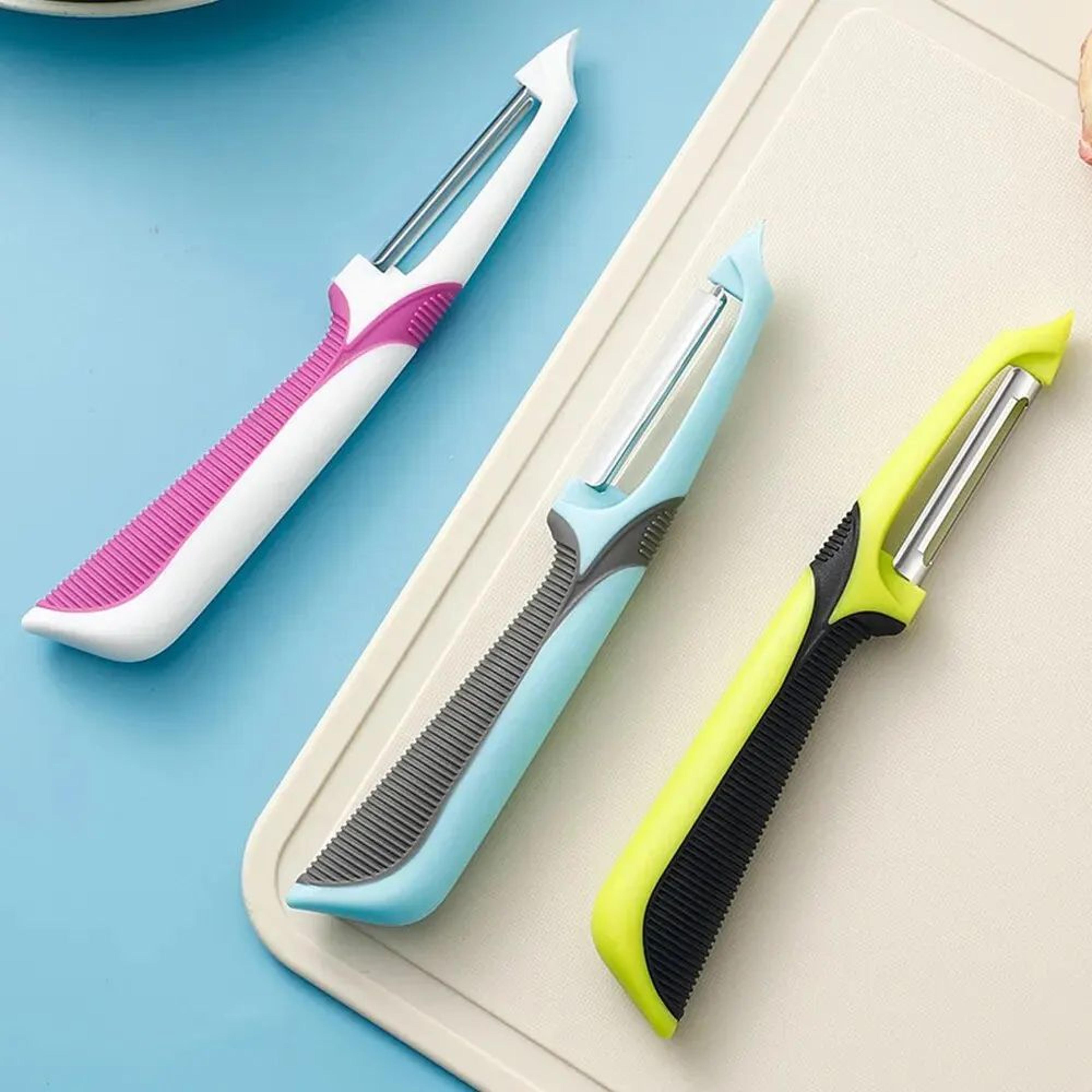 Stainless Steel Vegetable  Fruit Peeler  Multifunction Manual Kitchen Peeling Tool With Ergonomic G 5