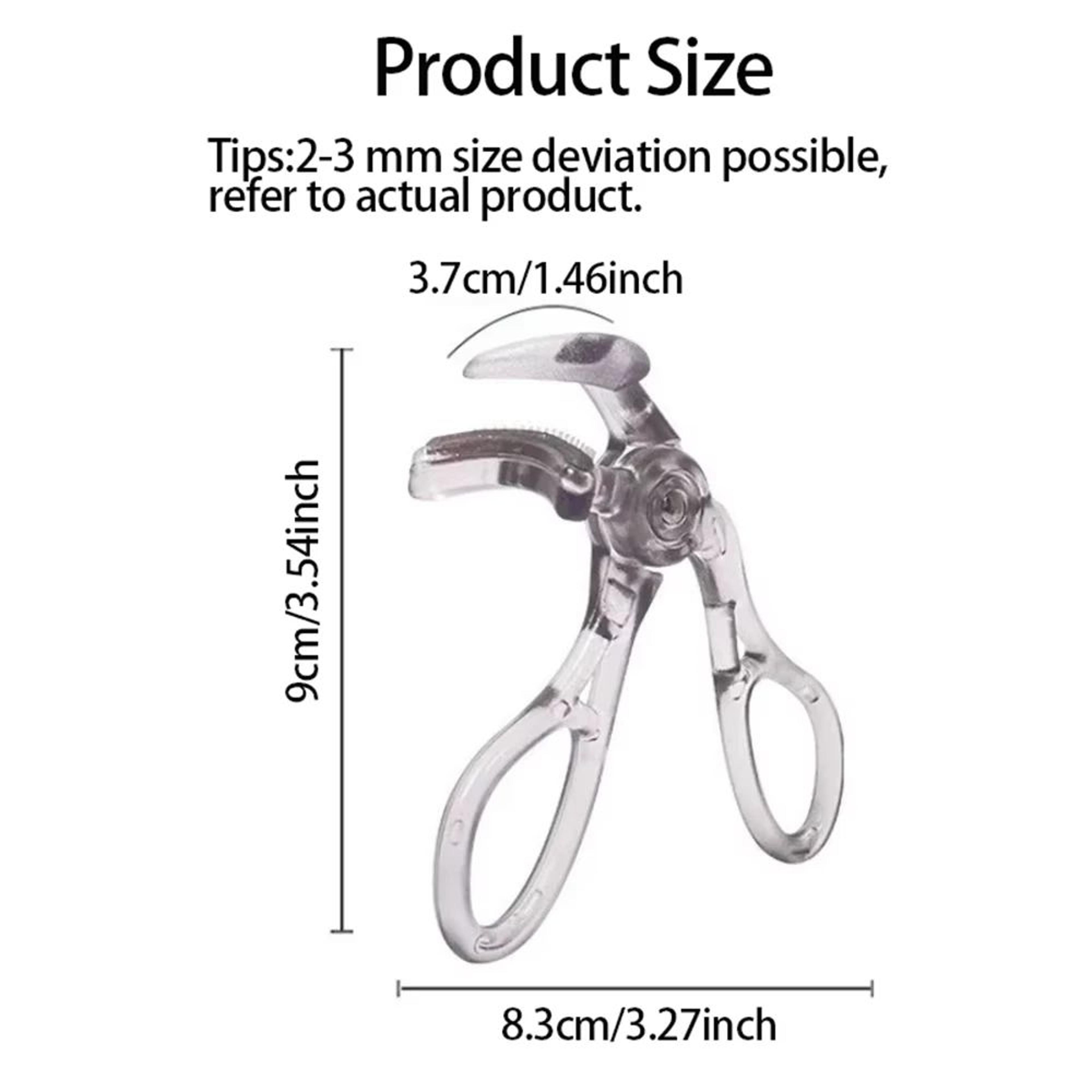 DualType Eyelash Curler With Comb  Wide  Precision Clip Lash Curler For Natural LongLasting Curl 5