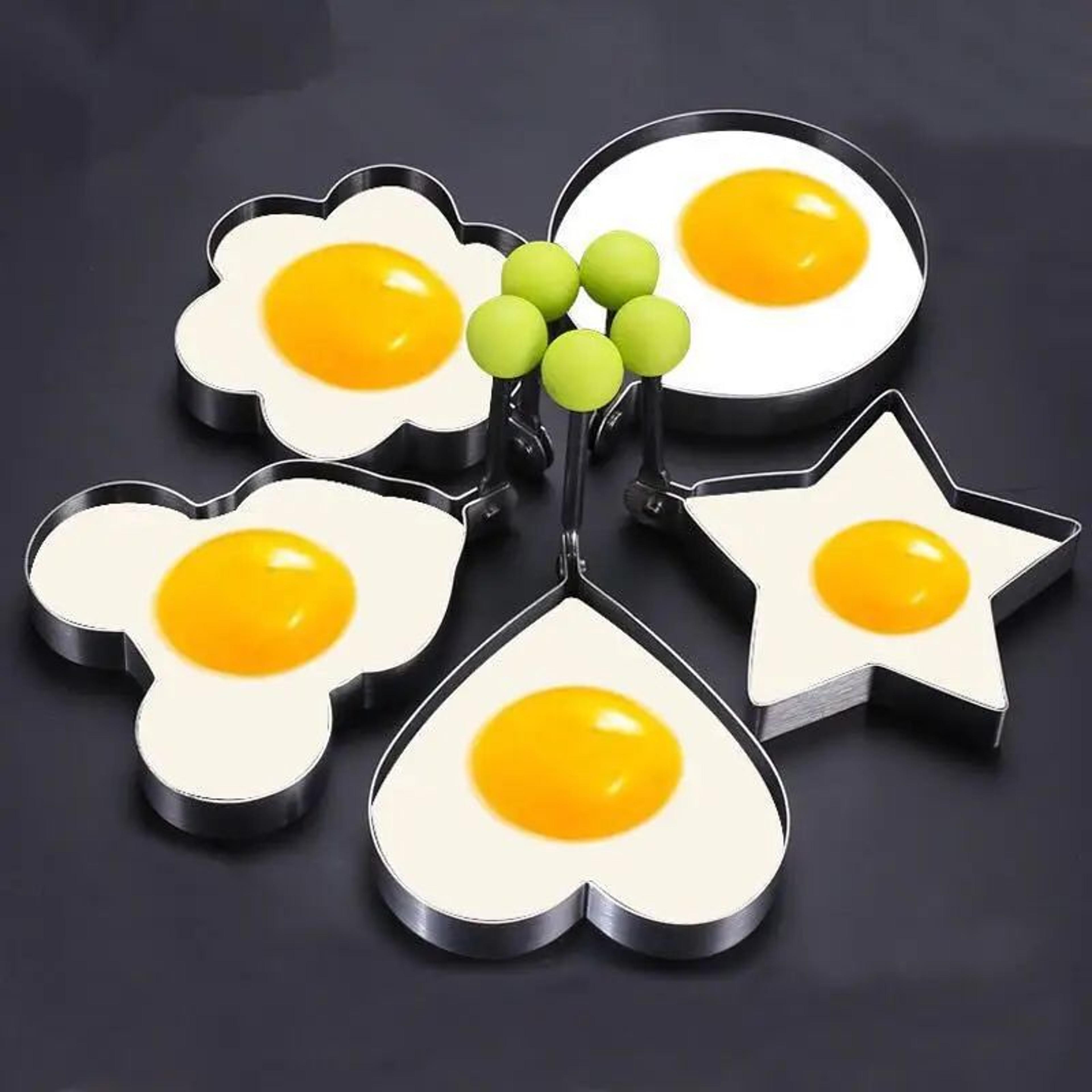 HeartShaped Egg Frying Mold  Stainless Steel Pancake  Egg Ring For Perfect Breakfast Shapes 1