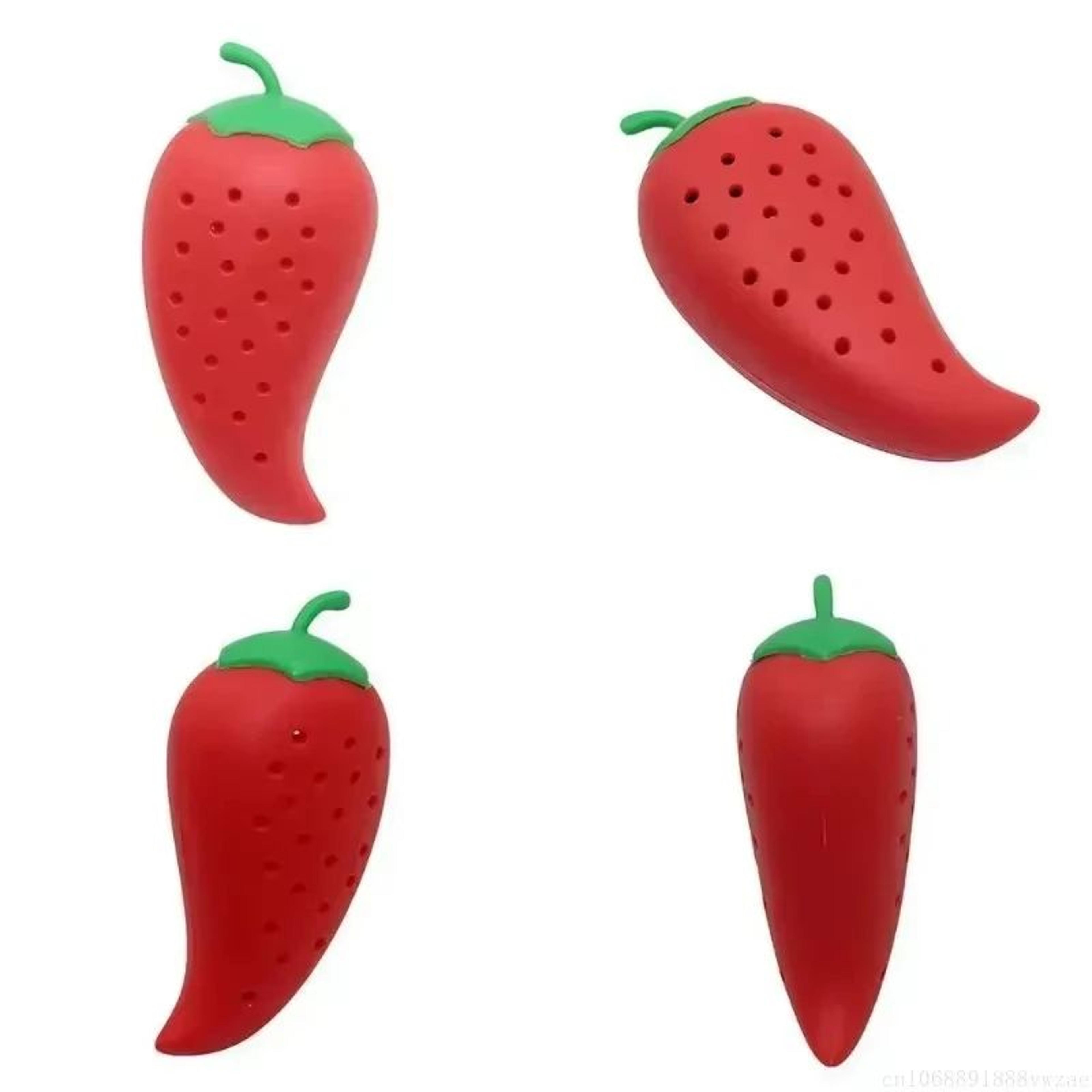 SpicePod Chili Silicone Infuser  Creative Herb  Seasoning Filter For Soup Stew  Cooking 3