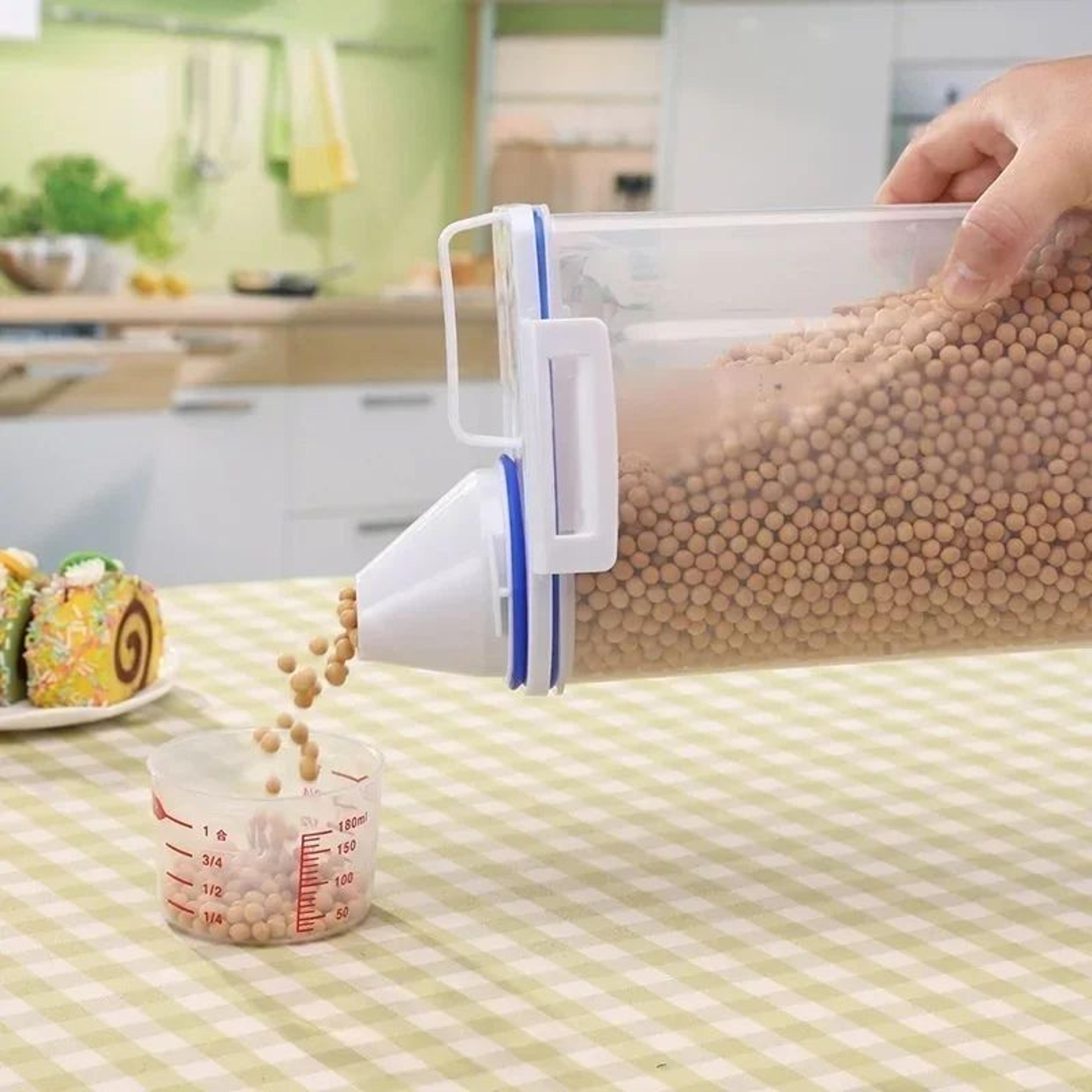 GrainGuard Airtight Storage Container  Large PP Rice  Cereal Dispenser With Measuring Cup 3