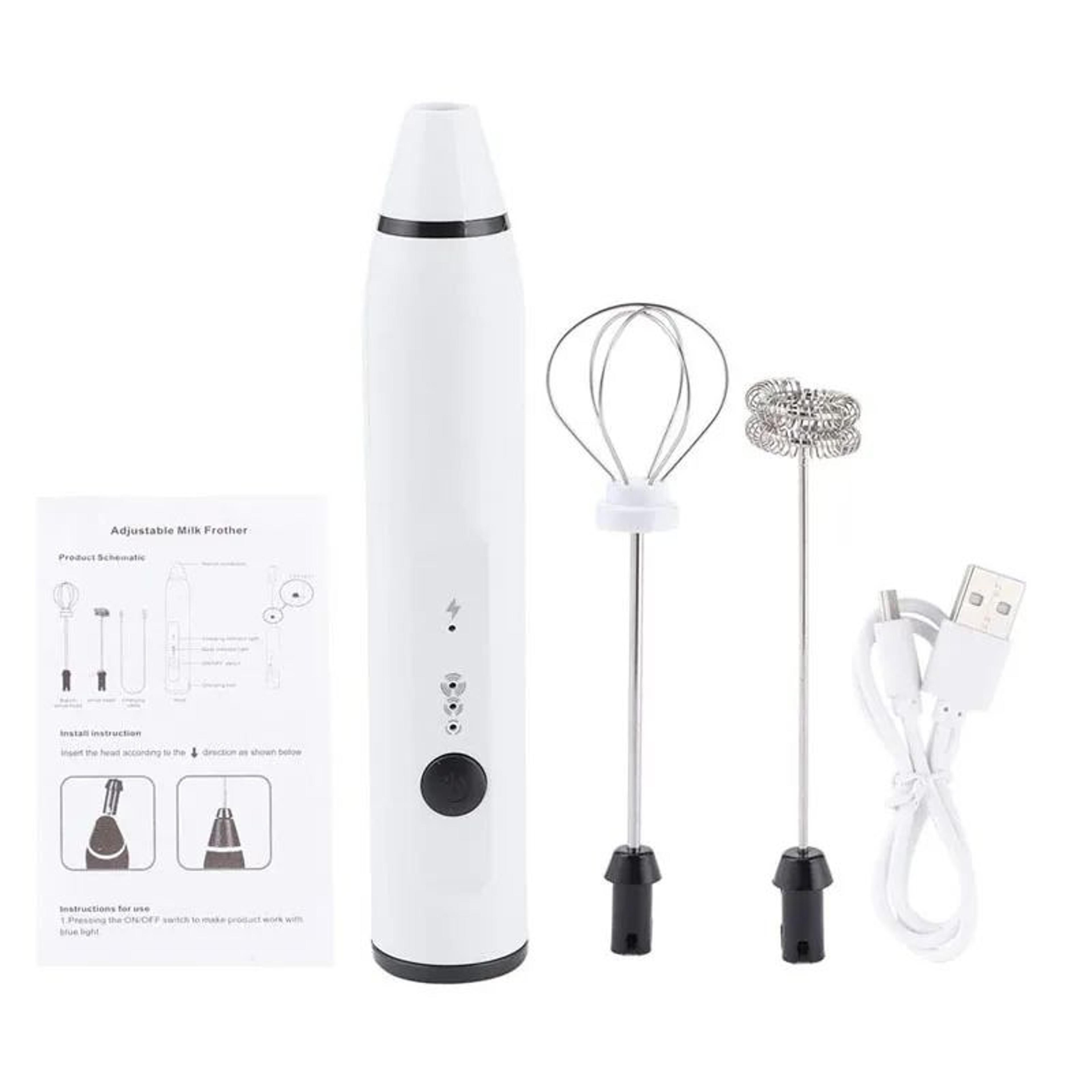 FrothPro USB Electric Milk Frother  3Speed Handheld Coffee Whisk Mixer For Latte Cappuccino  Kitche 4
