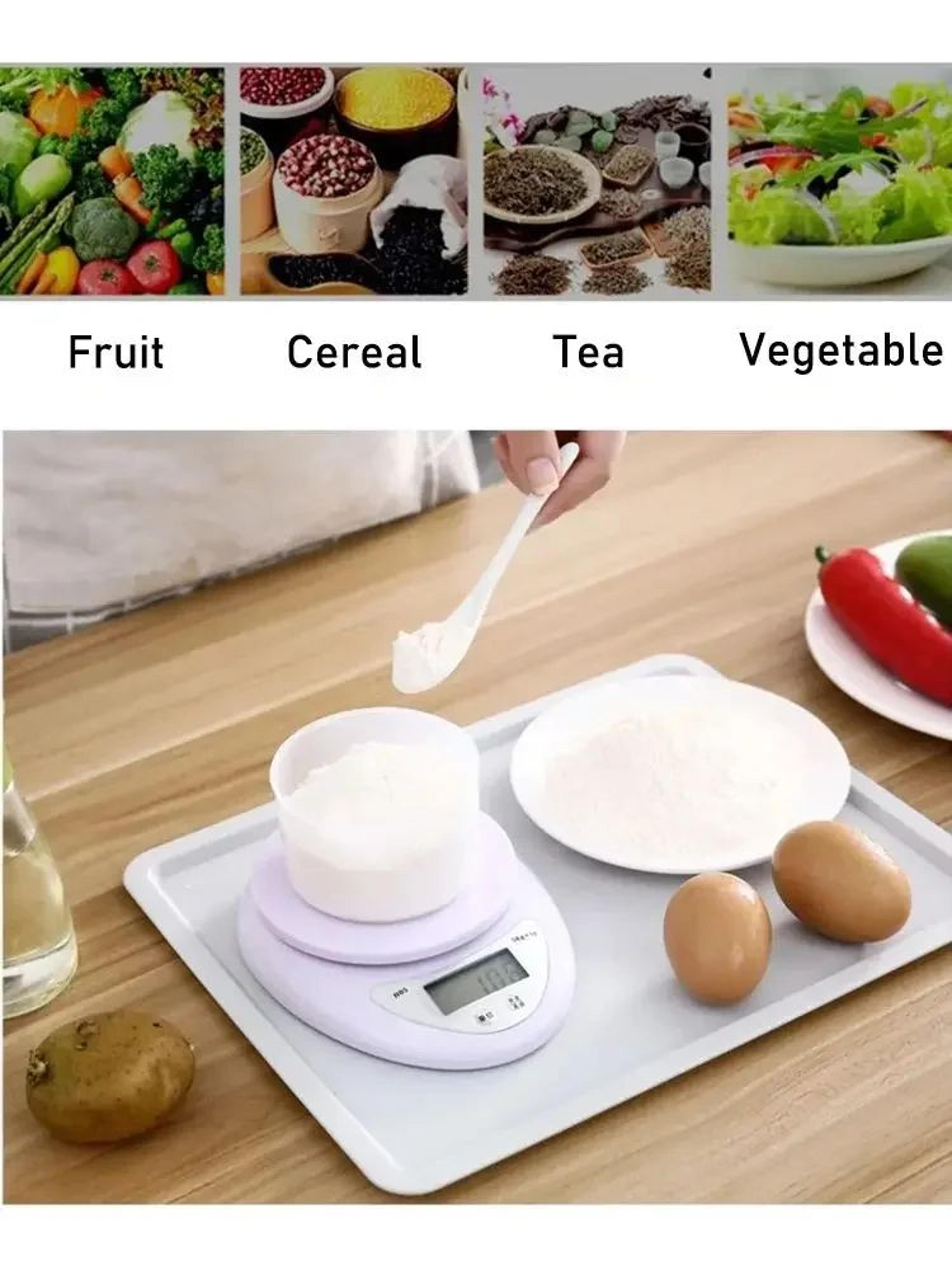 11lb Digital Kitchen Scale With LED Display  High Precision Portable Food Weighing Scale For Cookin 4
