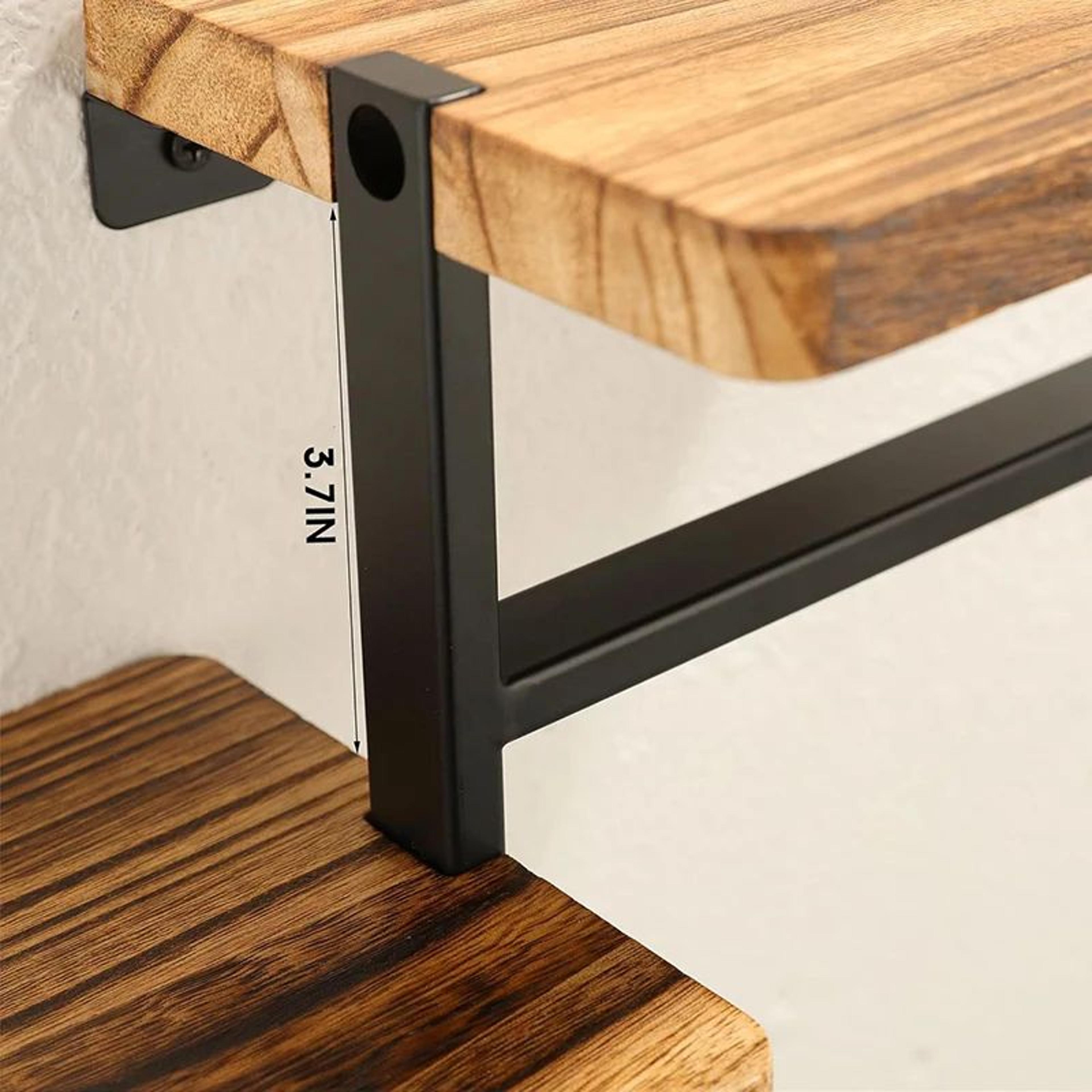 Wooden Paper Towel Holder Stand  SpaceSaving Vertical Countertop Organizer For Kitchen  Bathroom 4