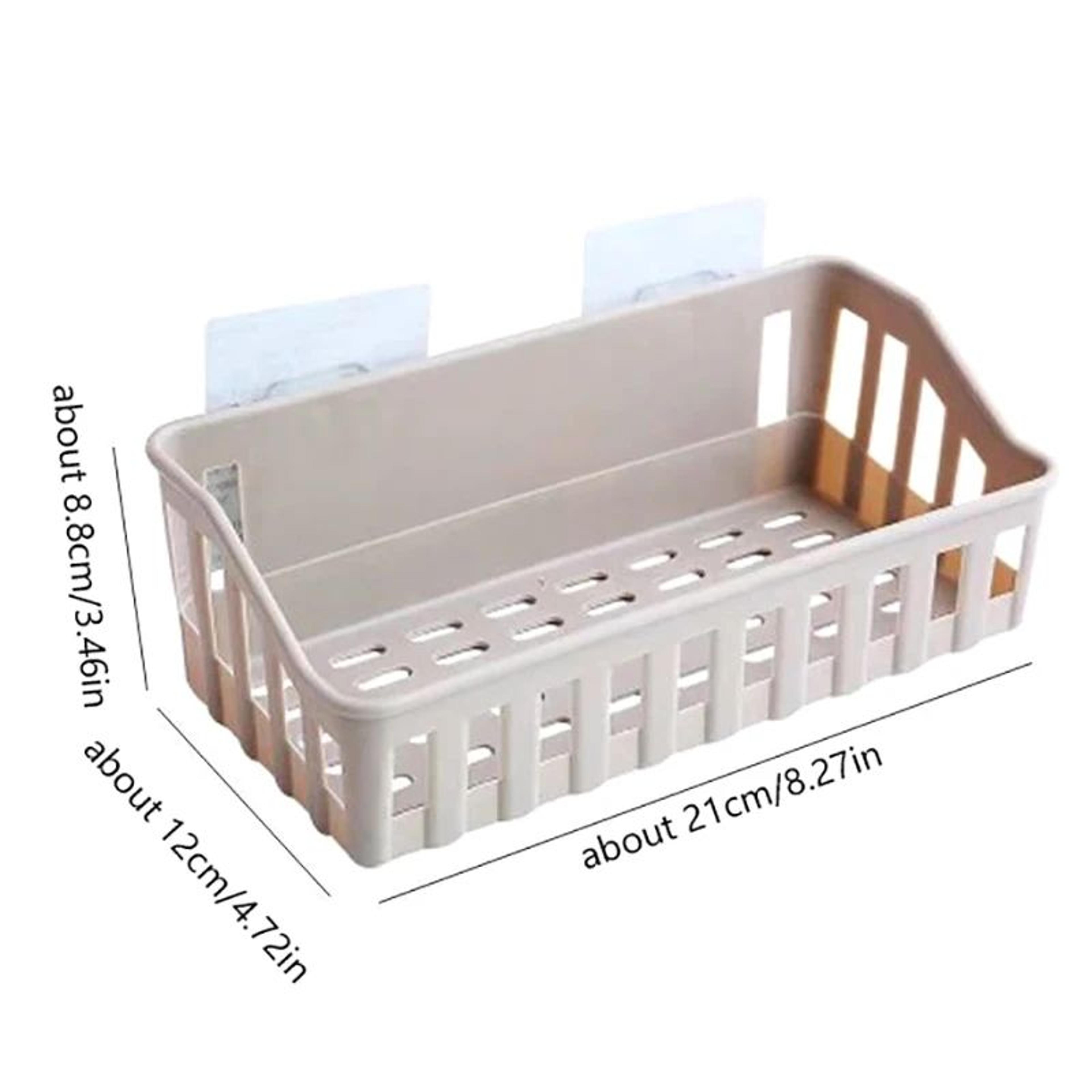 NoDrill Bathroom Shelf Organizer  Wall Mounted Shower Storage Rack For Shampoo  Toiletries 4