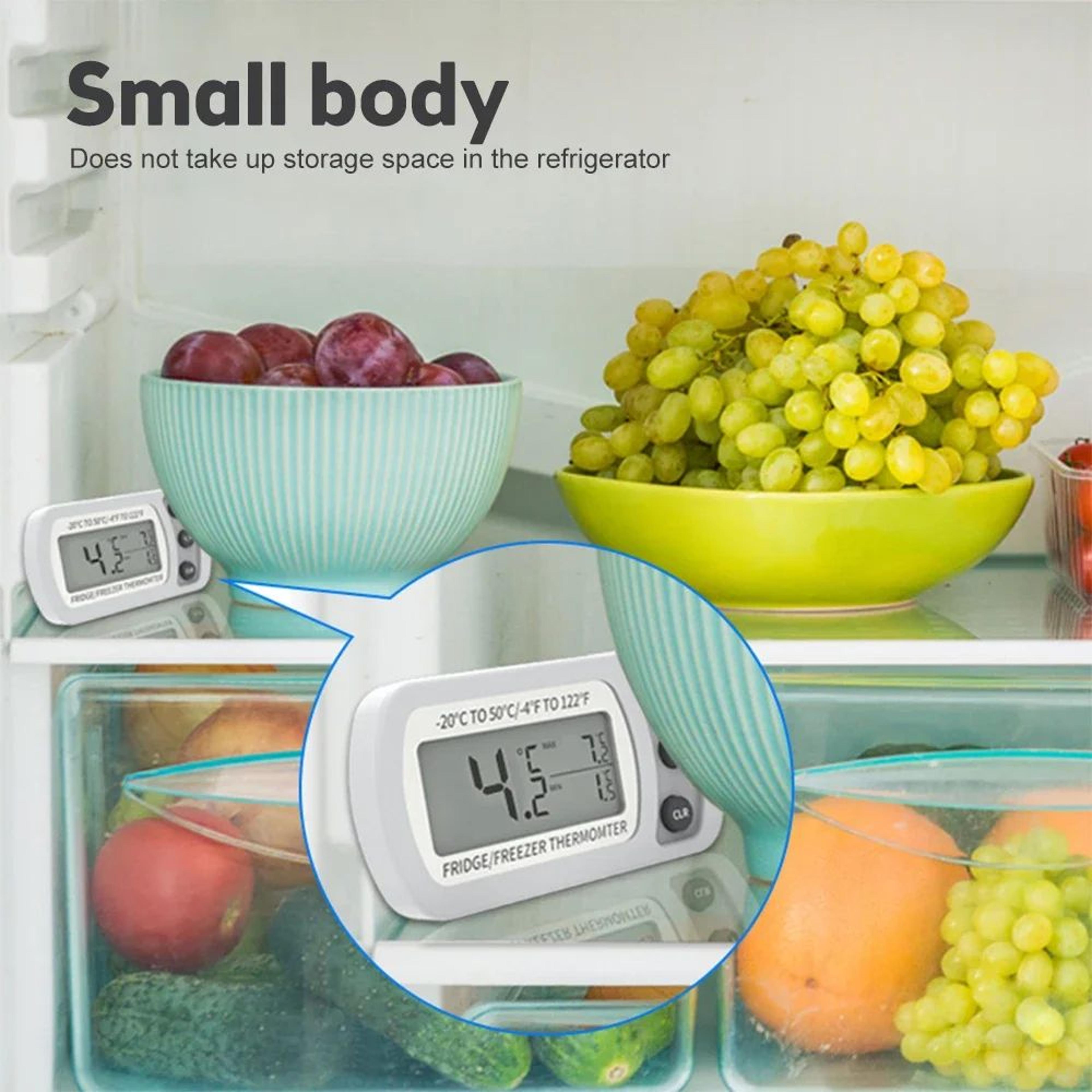 Digital Fridge Thermometer With LCD Display  Freezer  Refrigerator Temperature Monitor With Hook  M 1
