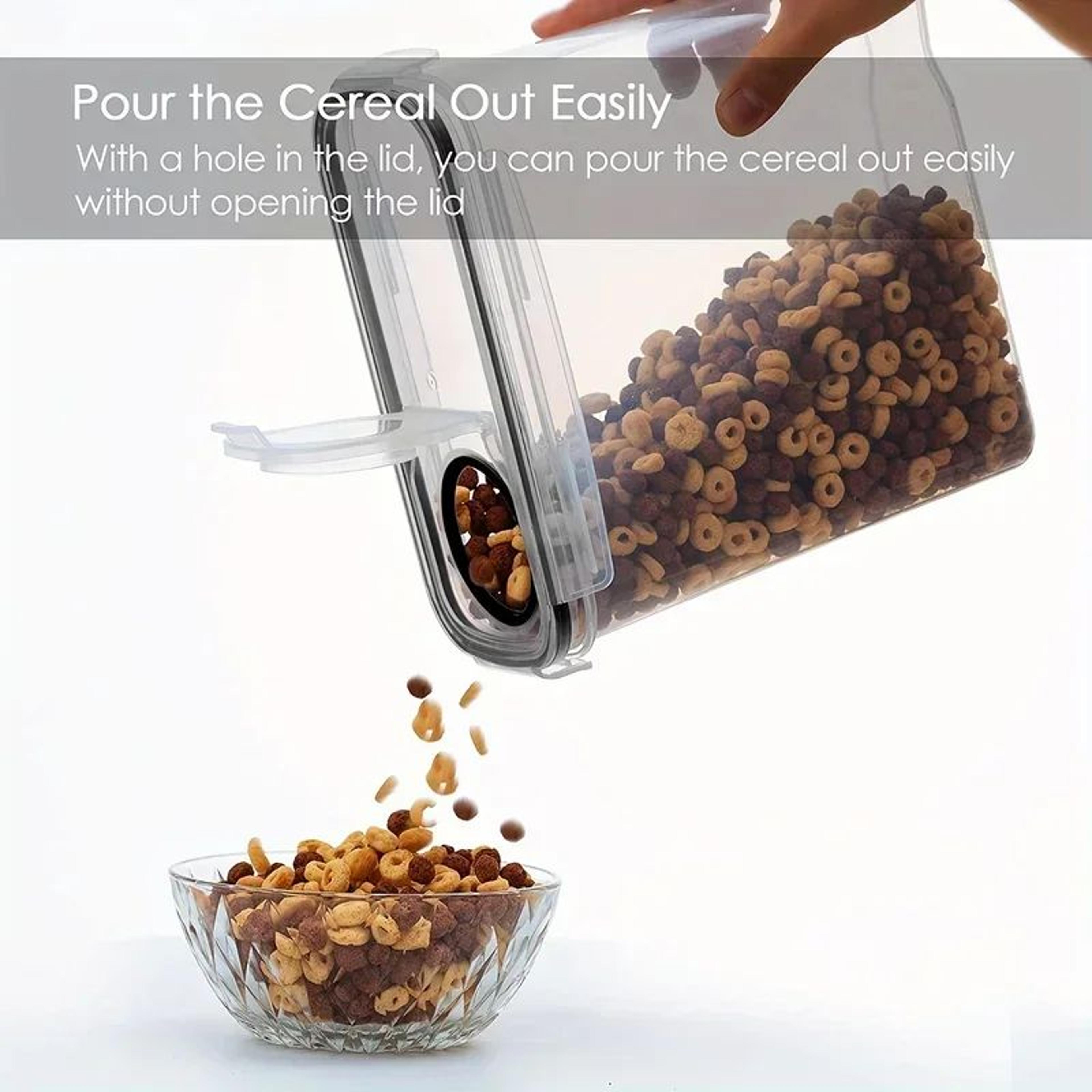 6763 Fl Oz Airtight Cereal Storage Container  Moisture  InsectProof Transparent Rice  Food Storage  2