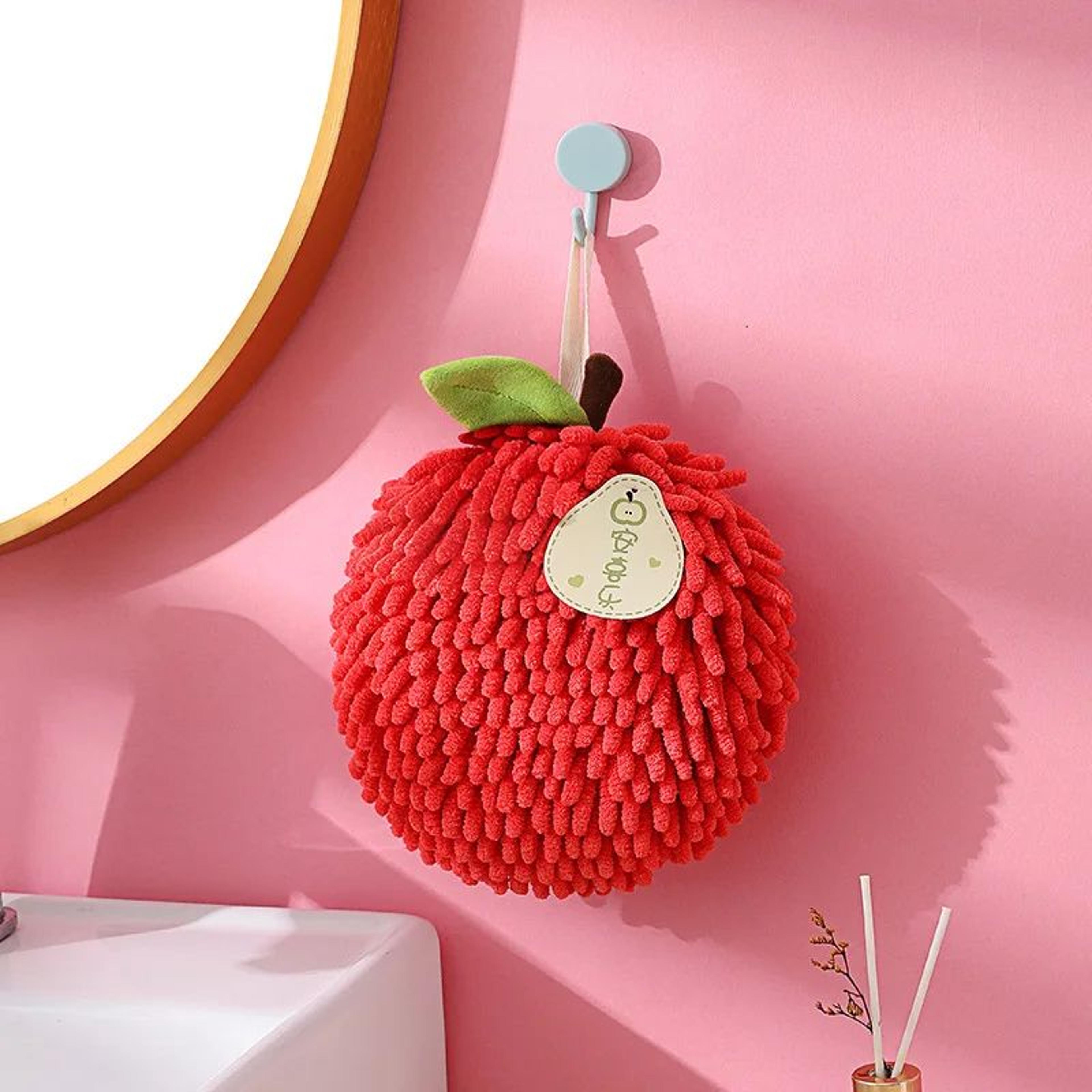 SoftDry Chenille Hand Towel Ball  UltraAbsorbent Microfiber Hanging Kitchen  Bathroom Towel 8