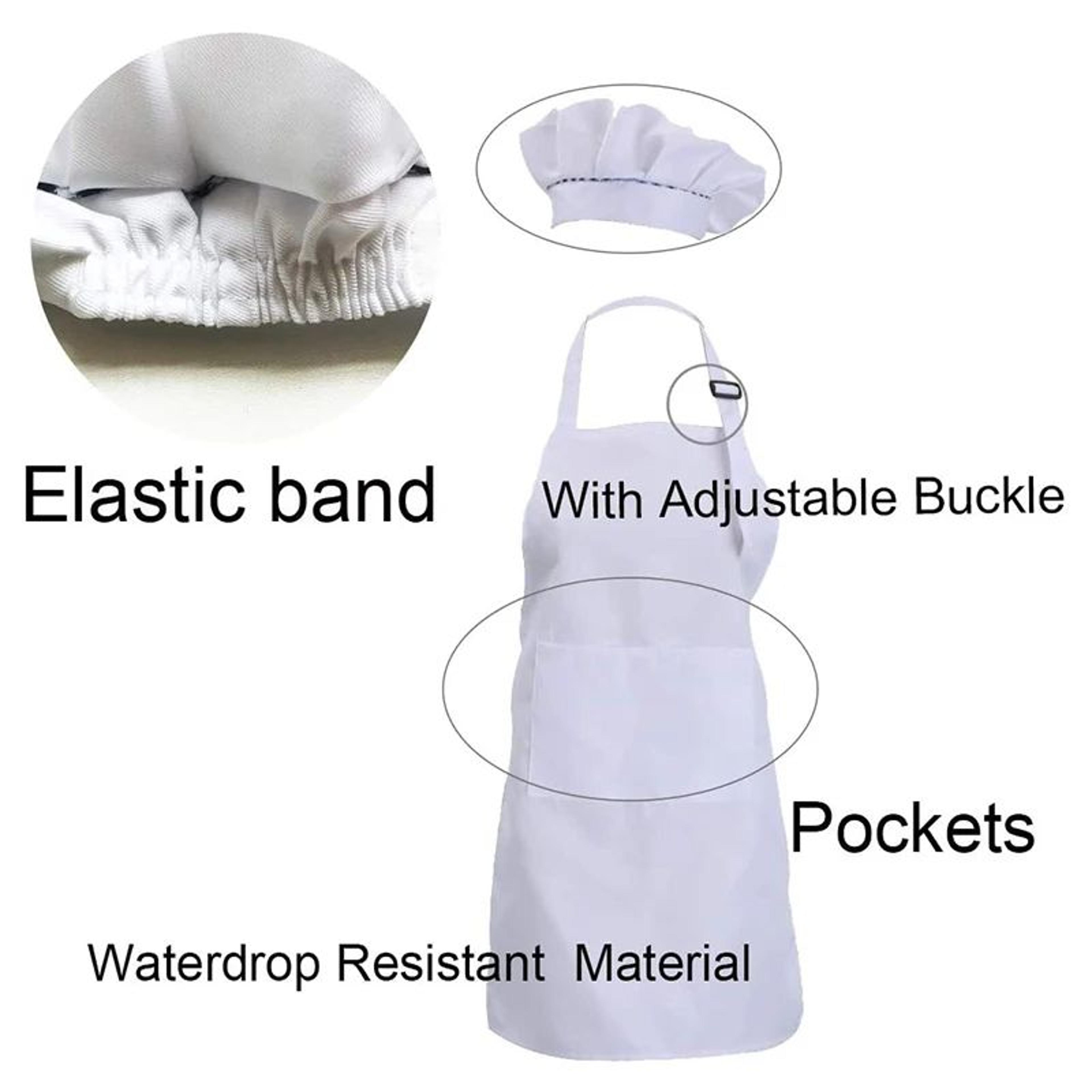 LittleChef Kids Apron  Hat Set 5 Sets  Adjustable Cooking  Painting Costume Kit For Children 2