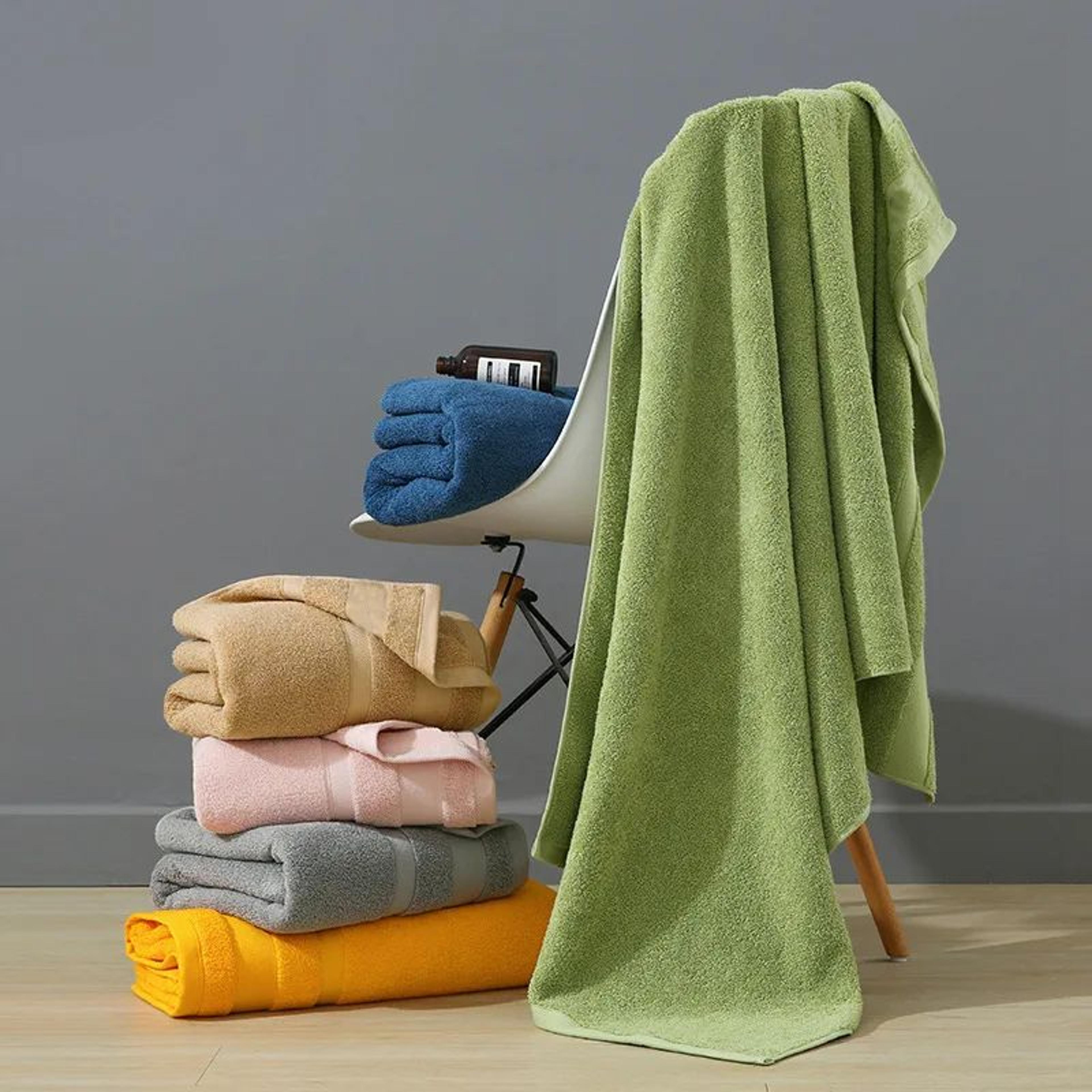PureSoft Cotton Towel Set  UltraAbsorbent Bath  Hand Towels In Multiple Sizes Gift Set 3