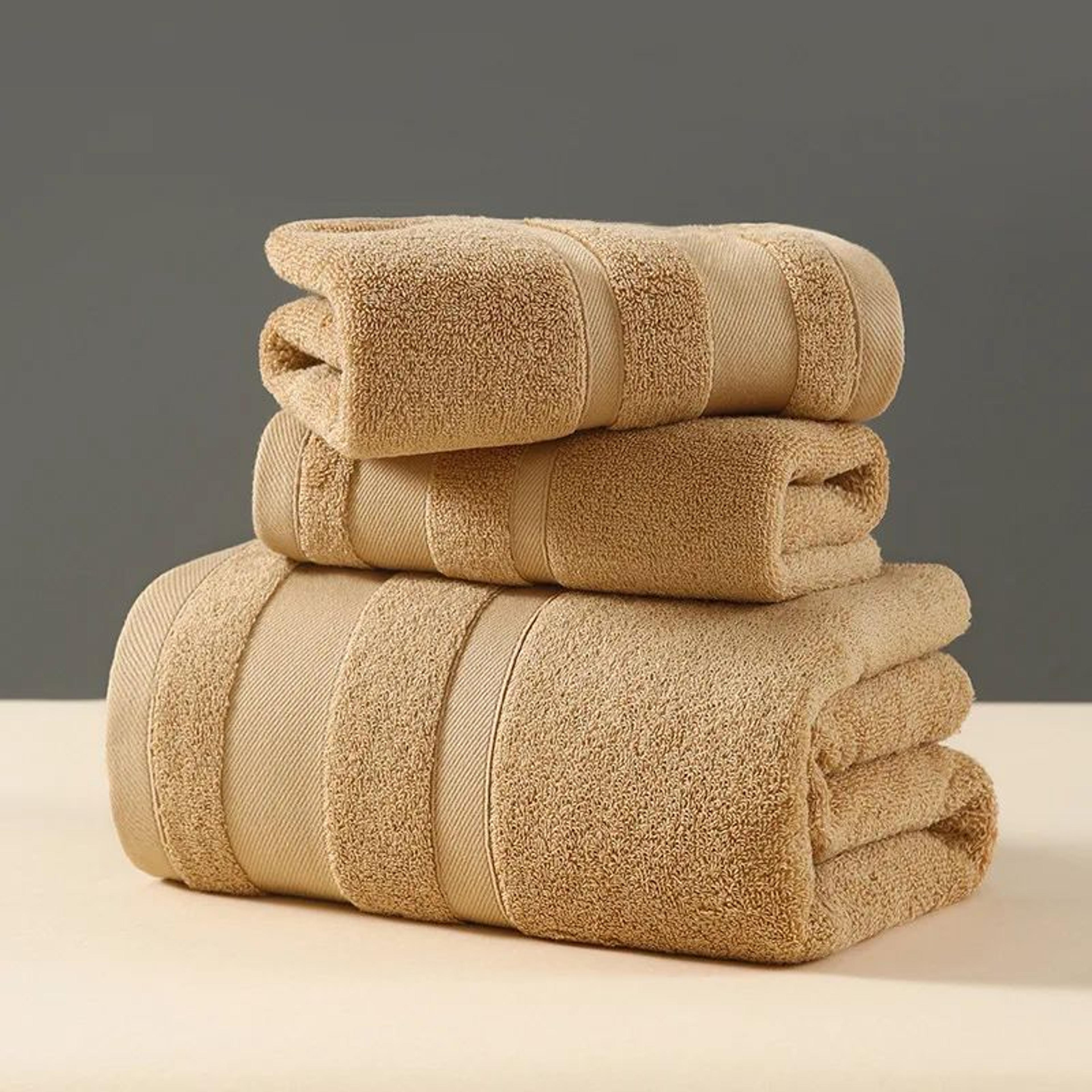 PureSoft Cotton Towel Set  UltraAbsorbent Bath  Hand Towels In Multiple Sizes Gift Set 7