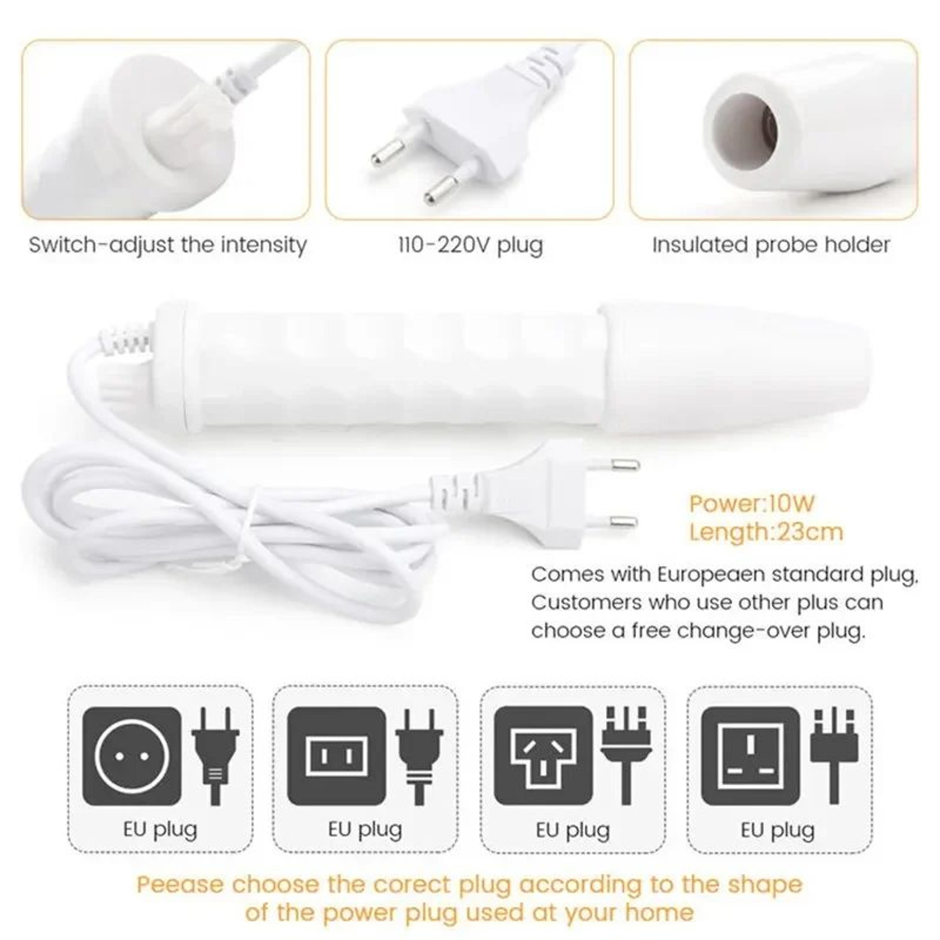 GlowPulse 4in1 High Frequency Facial Wand  Portable Electric Skin Therapy  Acne Treatment Tool 3
