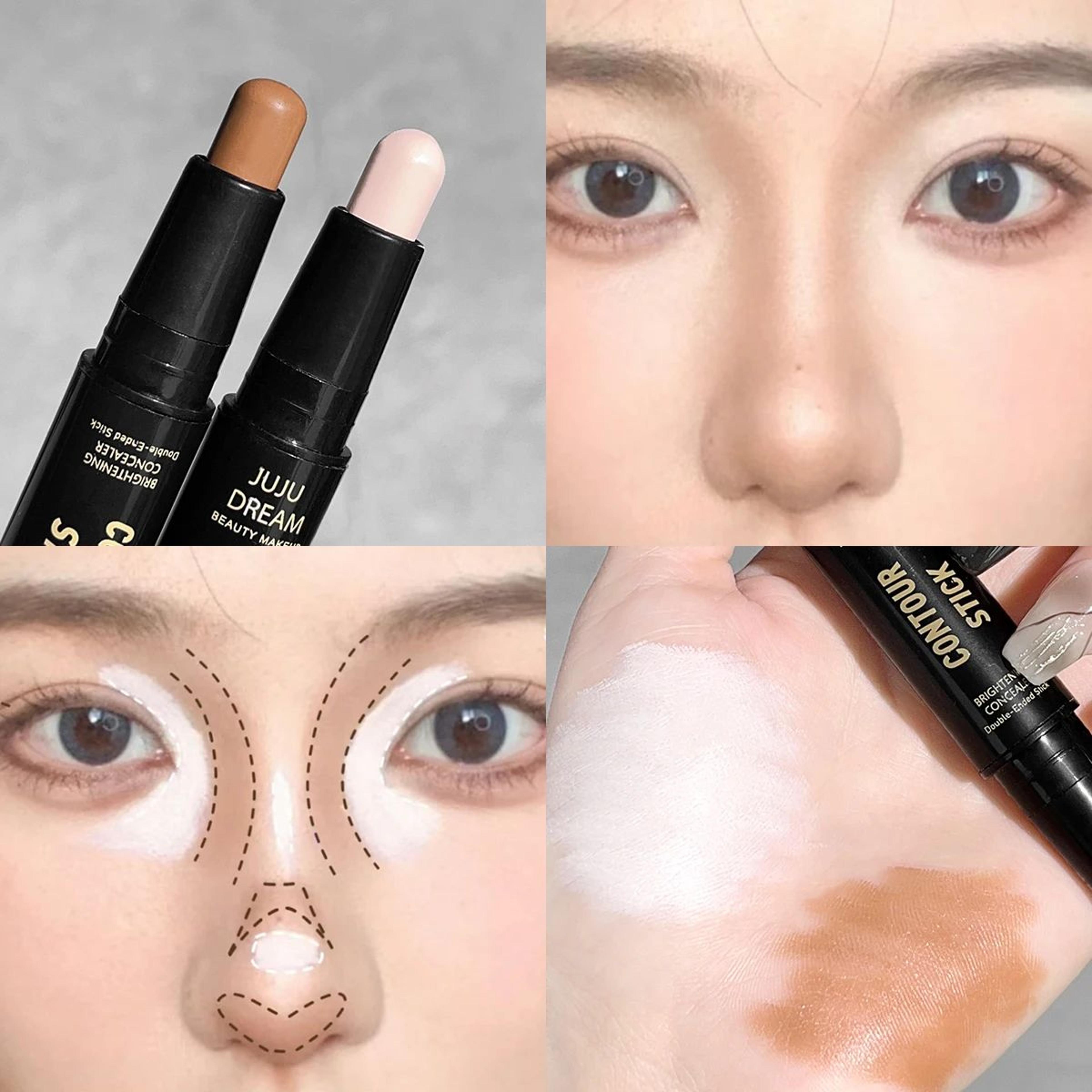 GlowSculpt DualEnded Contour  Highlight Stick  3D Face Shaping  Brightening Makeup 9
