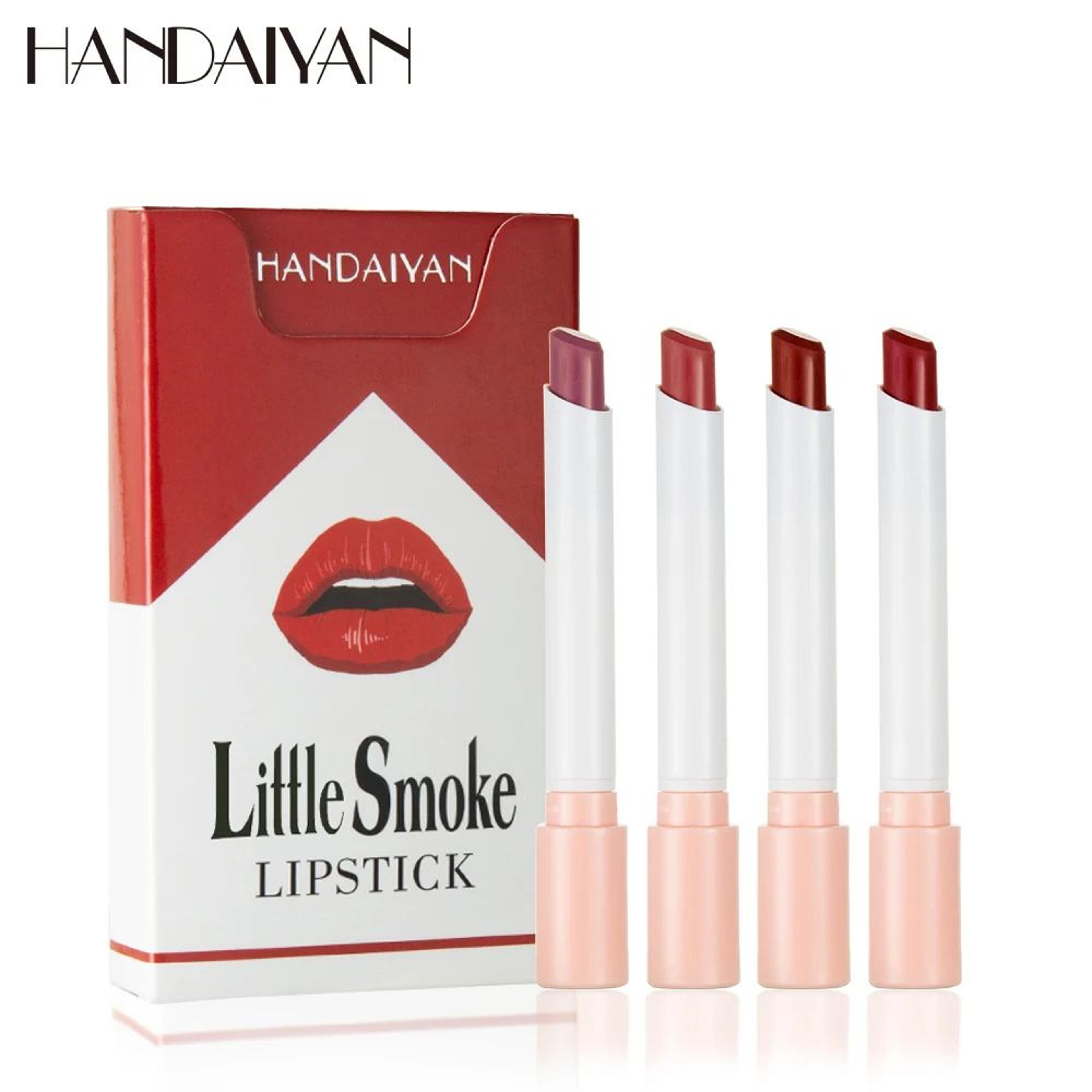 Handaiyan Velvet Matte Lipstick Set  LongLasting Small Cigarette Lipsticks 4pcs 5