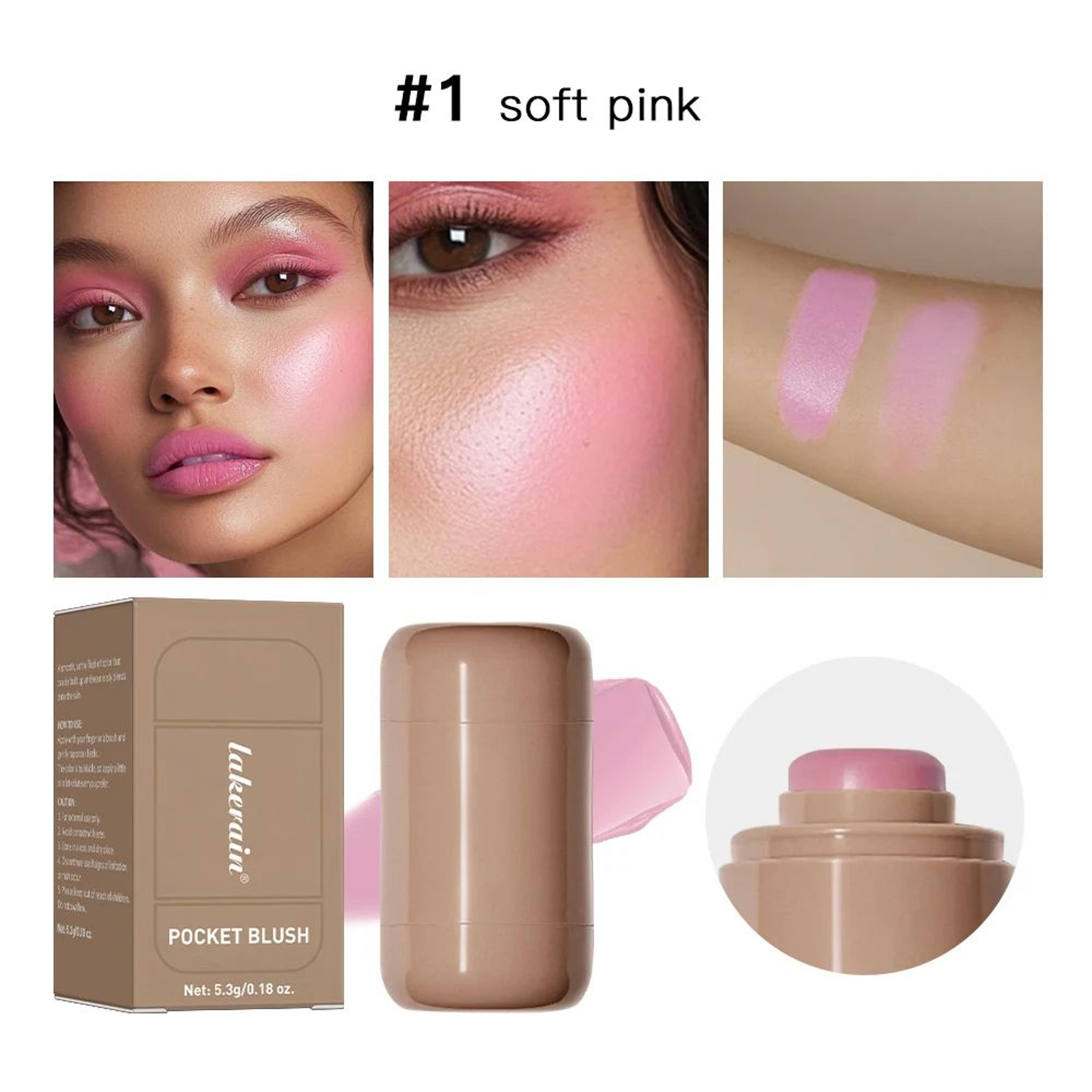 GlowFusion 3in1 Cream Blush Stick  Hydrating Lip  Cheek Tint With Radiant Finish 6