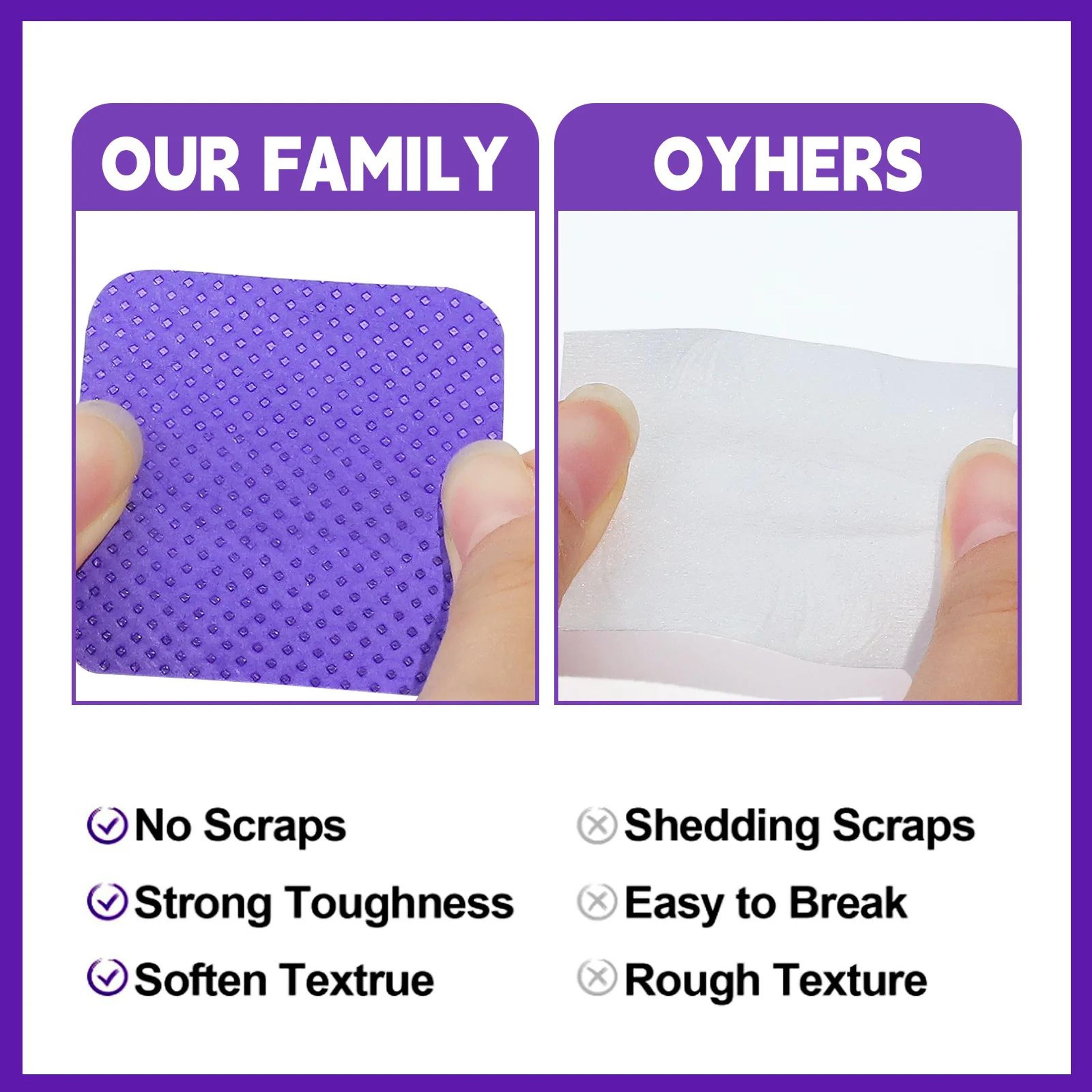 ProClean LintFree Nail Wipes  UV Gel Polish Remover Cotton Pads For Nail Art Cleaning 0