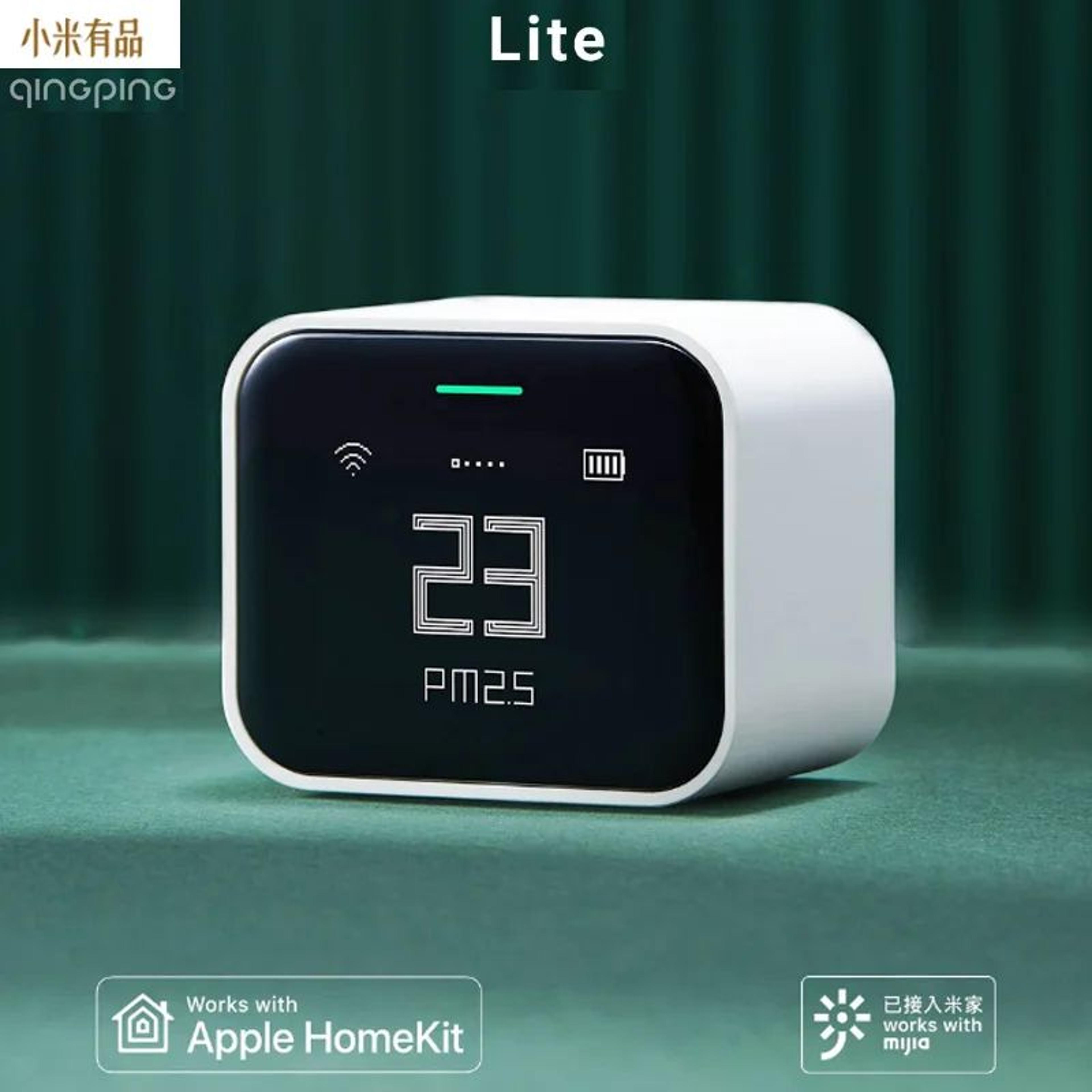 Qingping Air Detector Lite  Smart PM25 Air Quality Monitor With Retina IPS Touchscreen  HomeKit 4