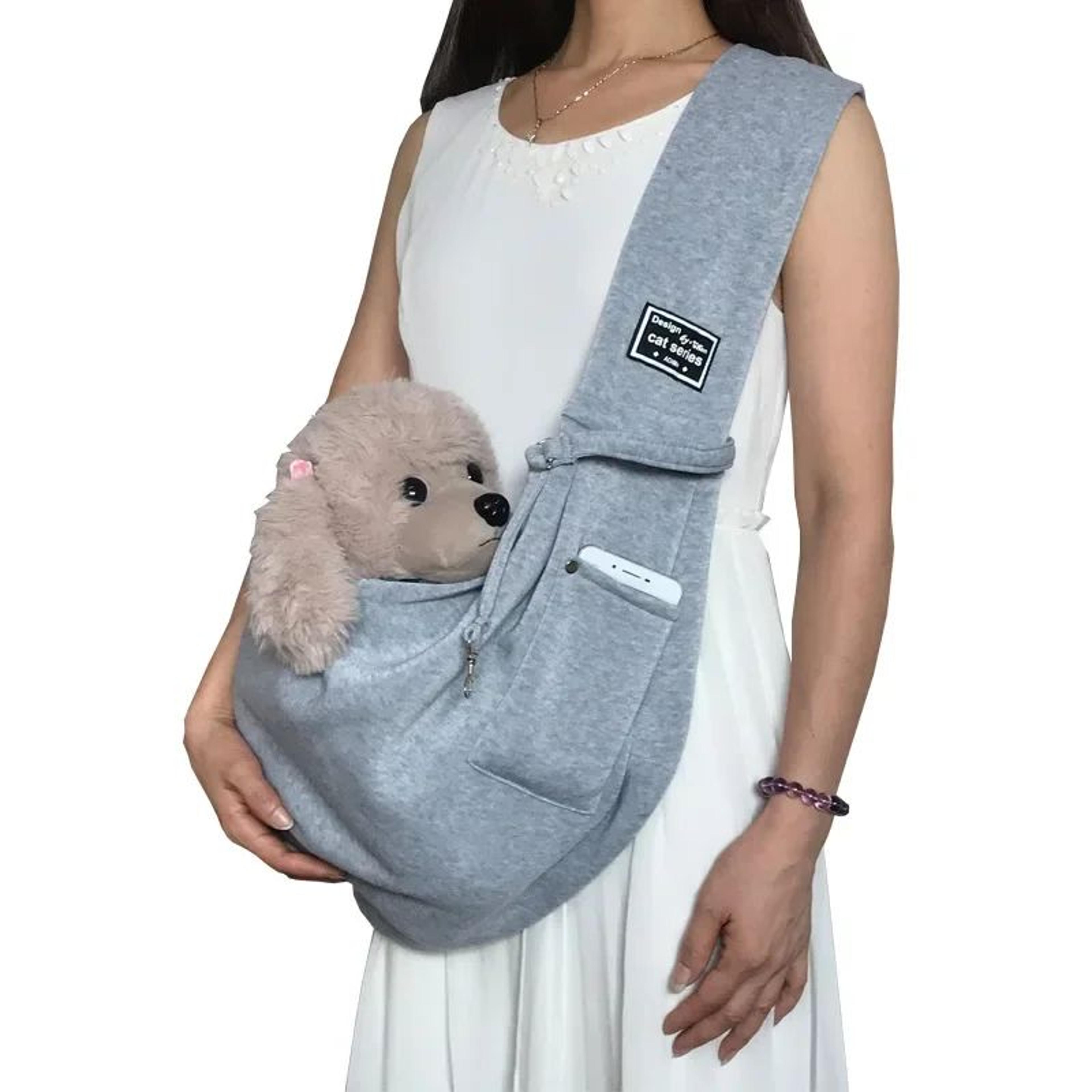 Pet Sling Carrier Bag  Comfortable Crossbody Shoulder Bag For Small Dogs Cats  Travel 8