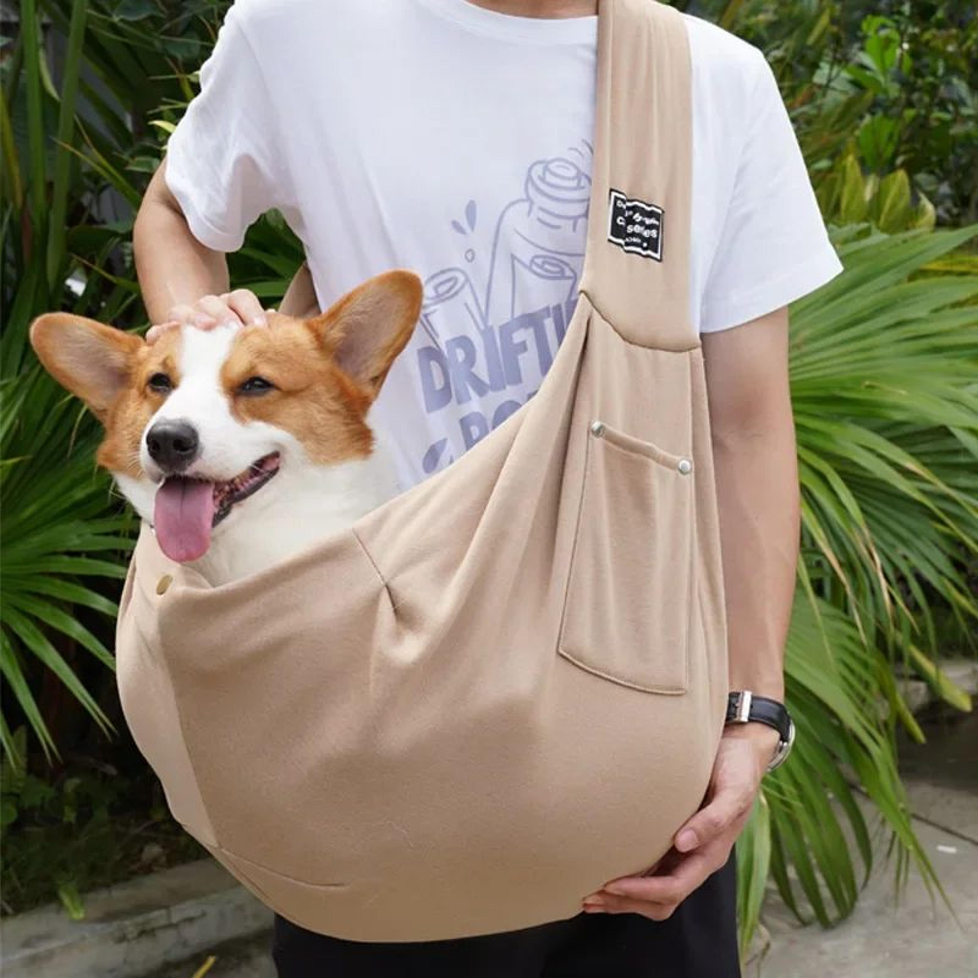 Pet Sling Carrier Bag  Comfortable Crossbody Shoulder Bag For Small Dogs Cats  Travel 9