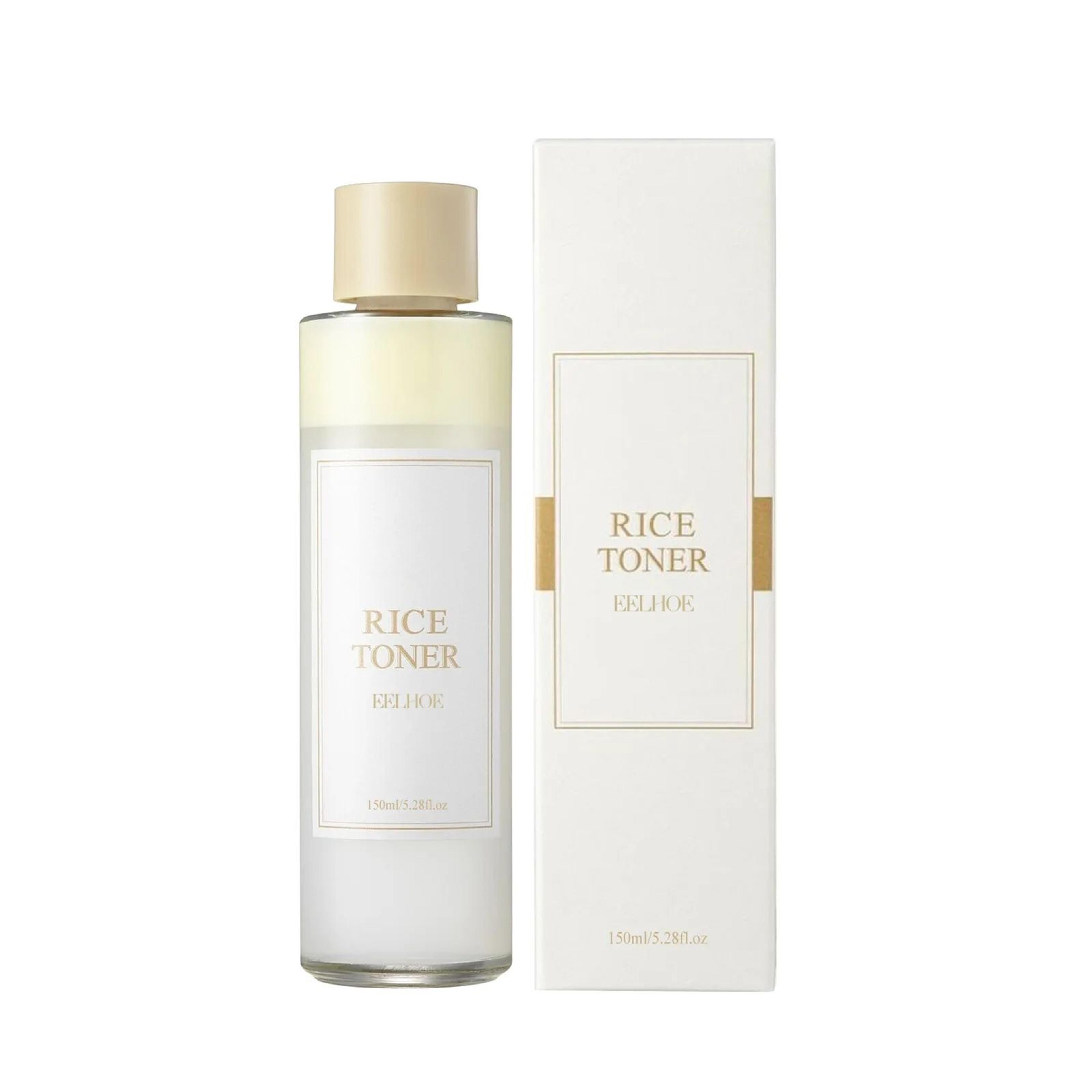 Eelhoe Rice Glow Facial Toner  Brightening Oil Control Essence For Pore Tightening  Deep Hydration  5