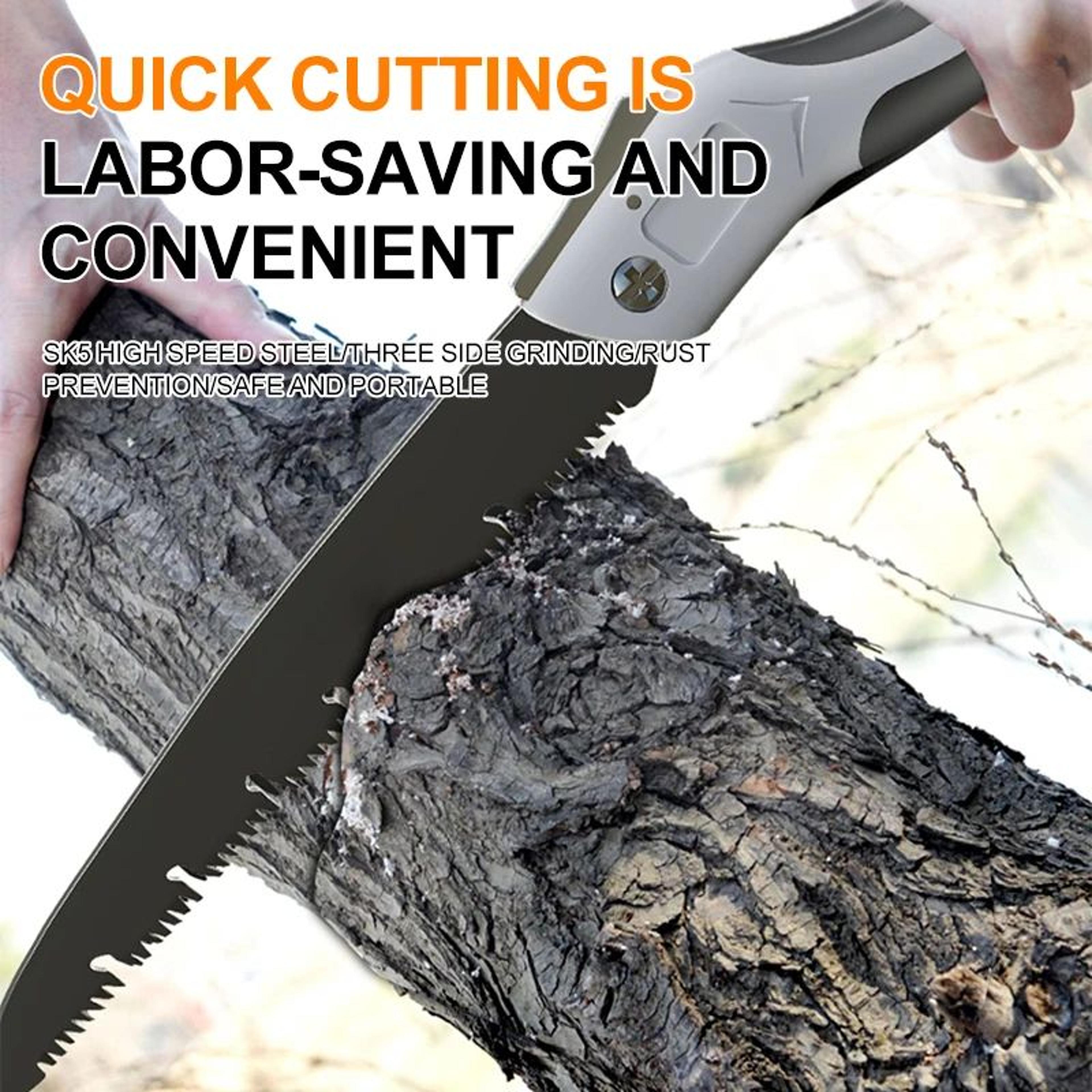 AIRAJ Folding Hand Saw  Multifunction Wood Cutting Pruning Saw With Sharp Blade  AntiRust Coating 1