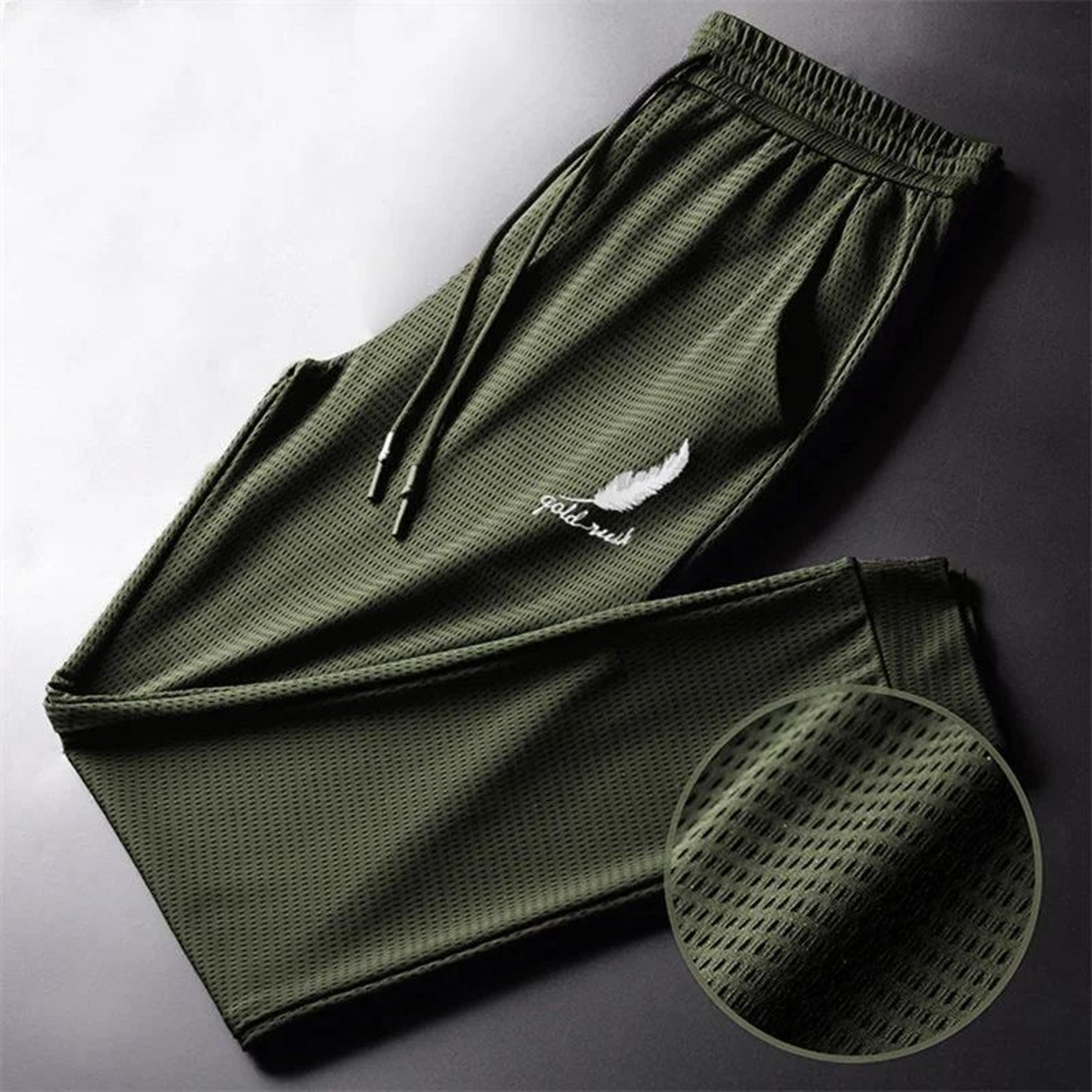 Mens QuickDry Athletic Pants  Lightweight Breathable Hiking Running  Gym Jogger Trousers 0
