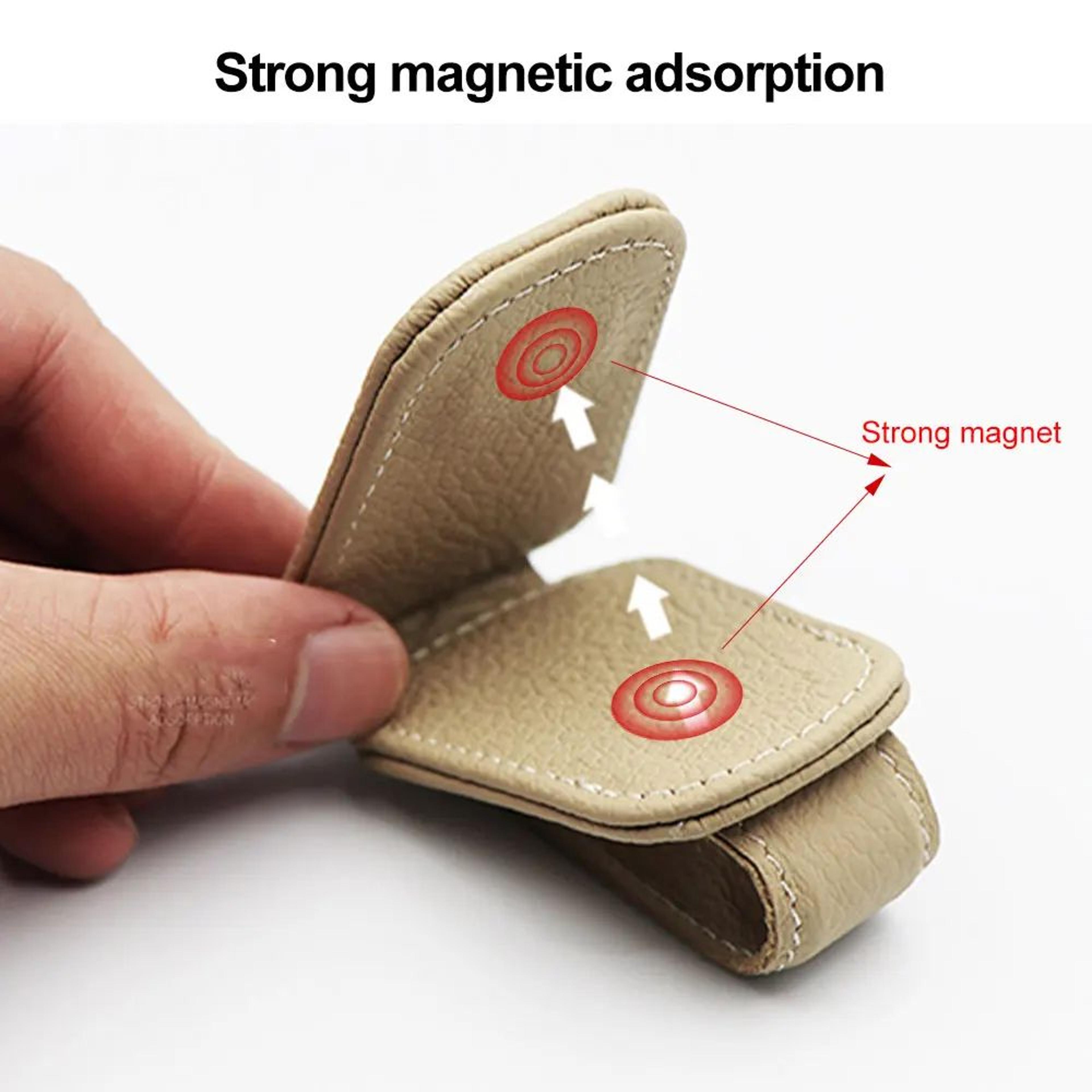 Universal Car Sunglasses Clip Holder  Sun Visor Eyeglass Card  Ticket Organizer 3