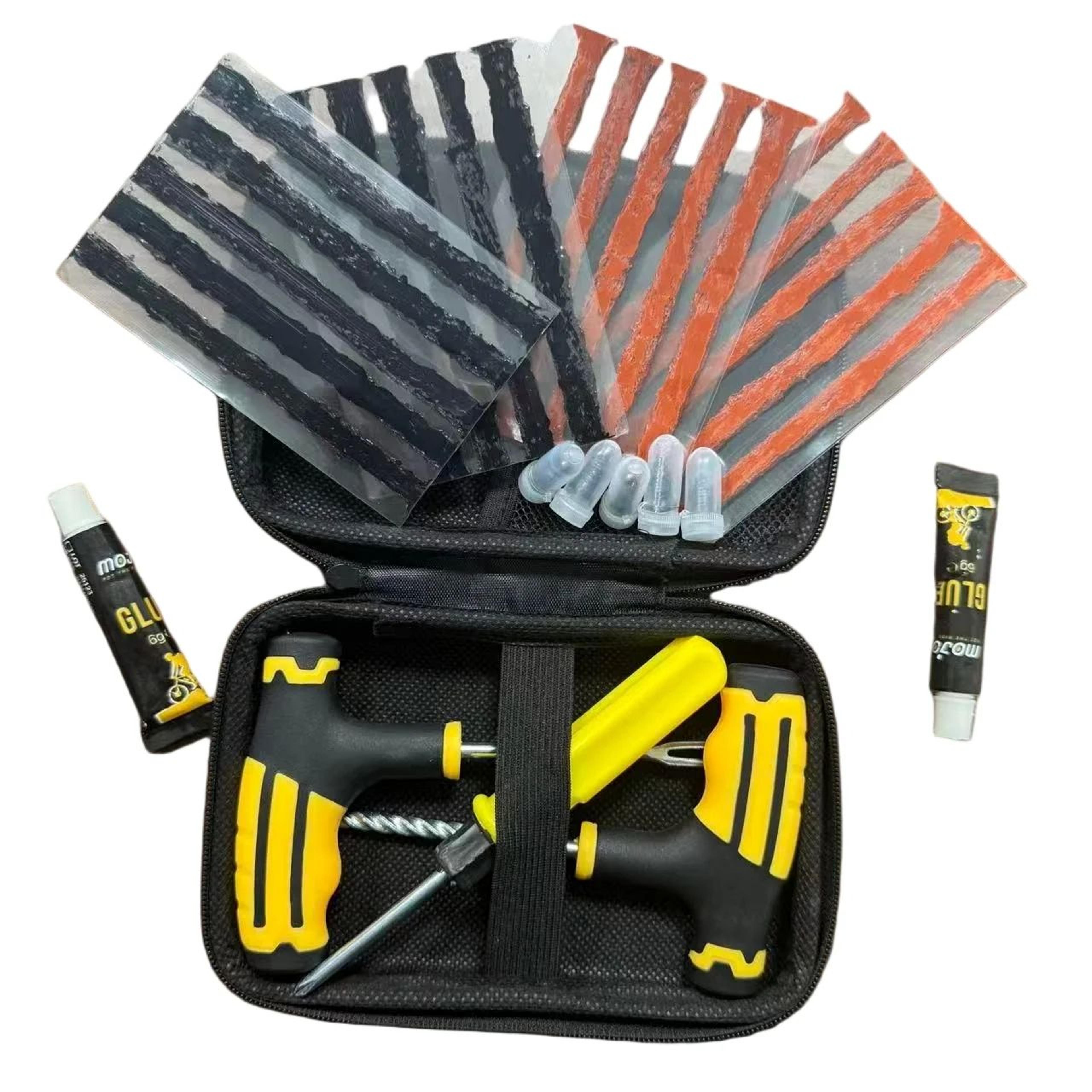 Universal Tire Repair Plug Kit  HeavyDuty Emergency Flat Tire Fix Tool For Cars  Motorcycles 3