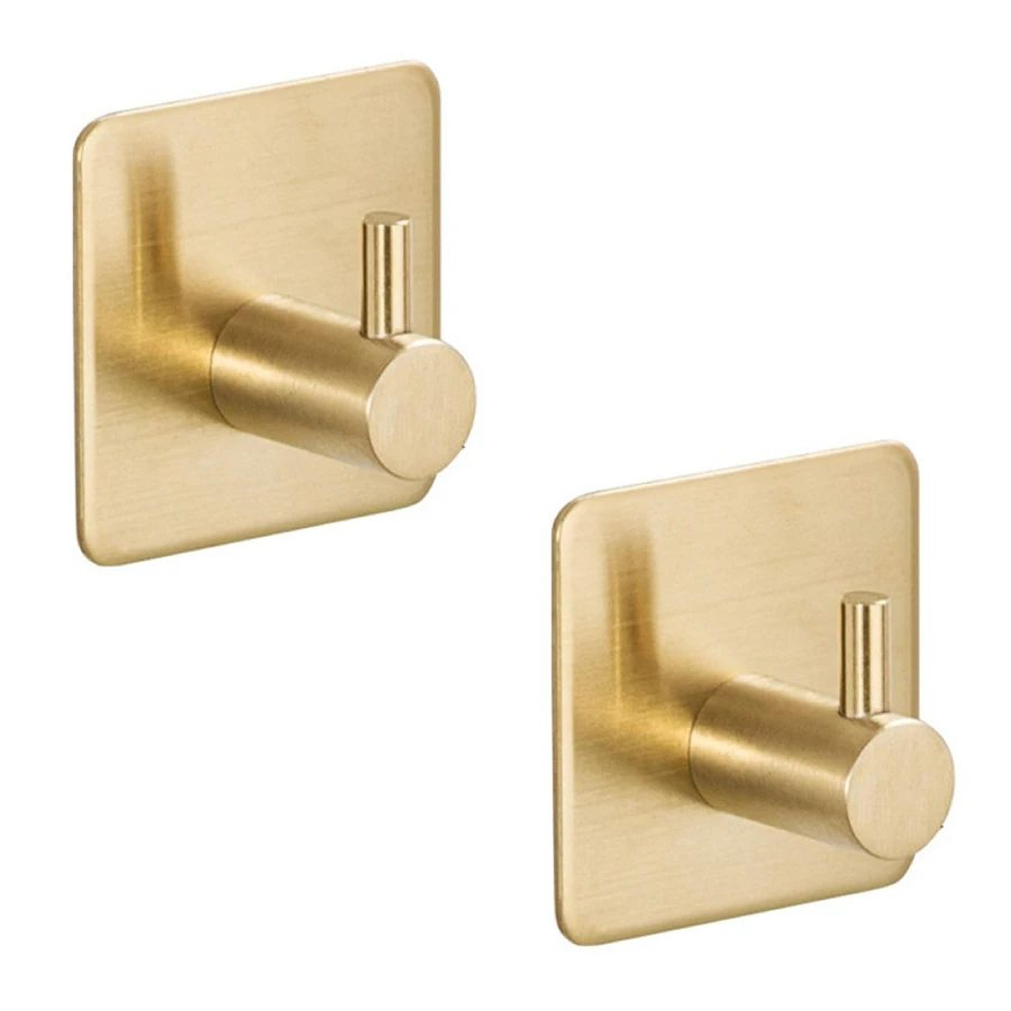 Modern Stainless Steel Adhesive Hooks  HeavyDuty Wall Hooks For Bathroom Kitchen  Home Storage 7