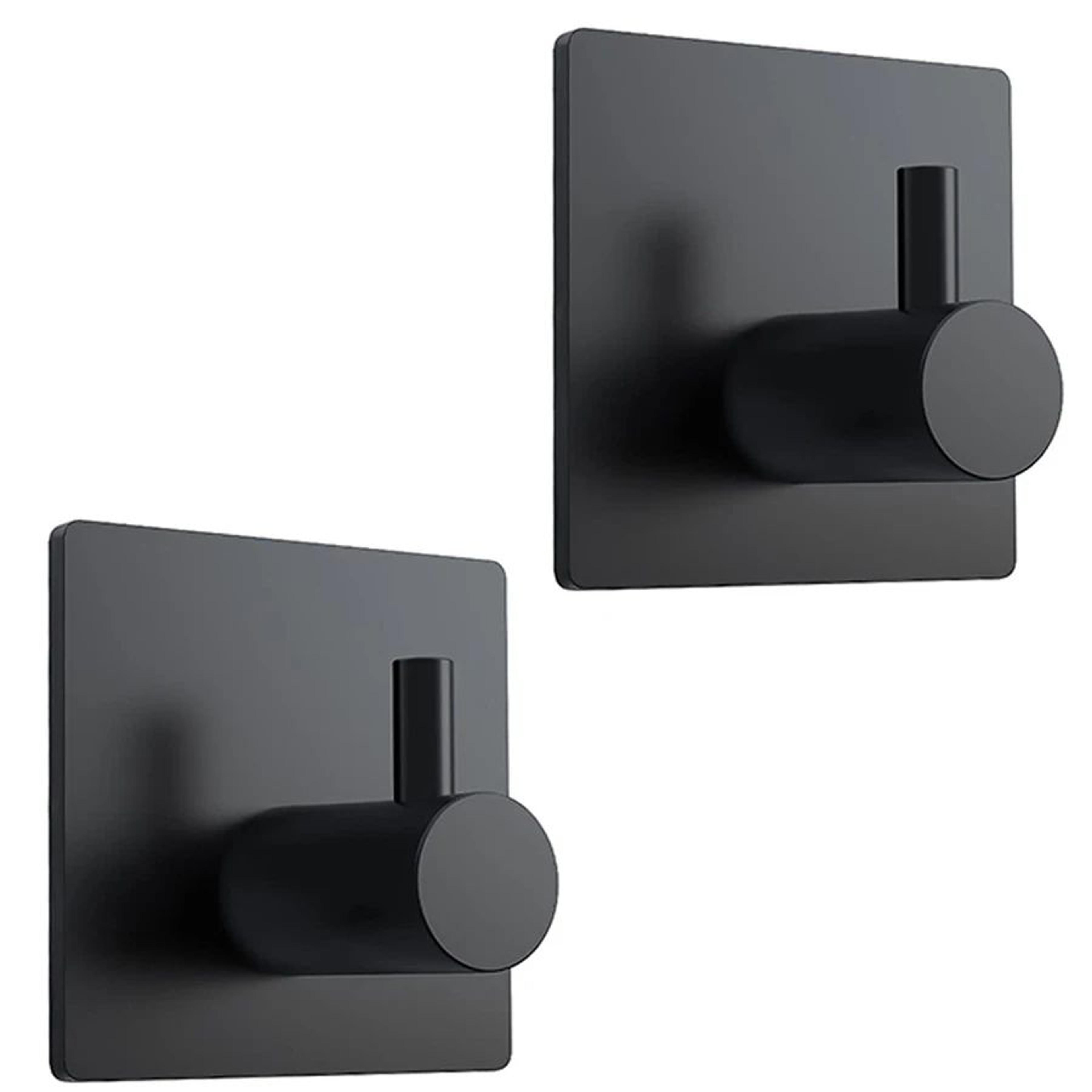 Modern Stainless Steel Adhesive Hooks  HeavyDuty Wall Hooks For Bathroom Kitchen  Home Storage 13