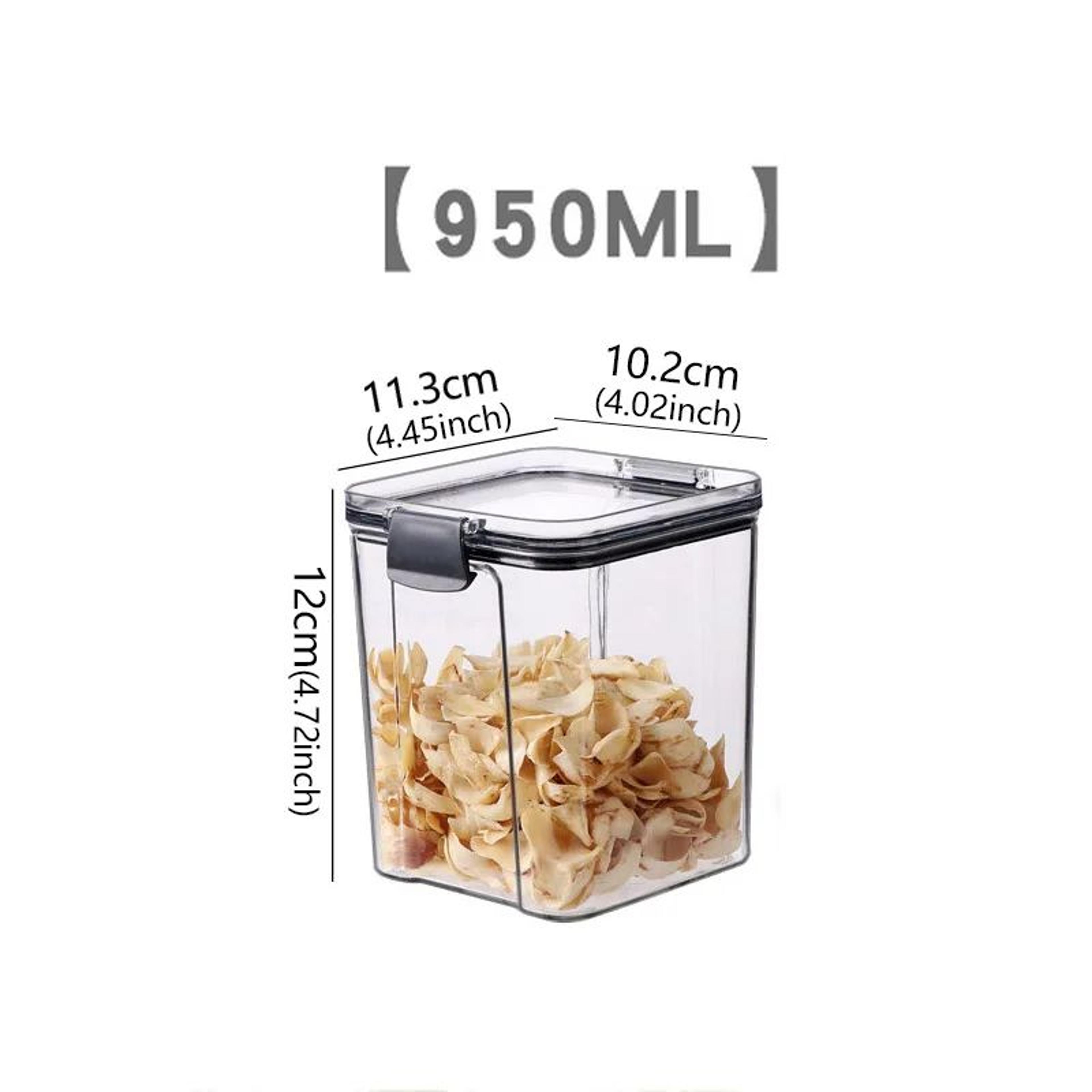 Stackable Airtight Kitchen Storage Containers  Clear BPAFree Pantry Jars For Grains Tea  Dry Food 8