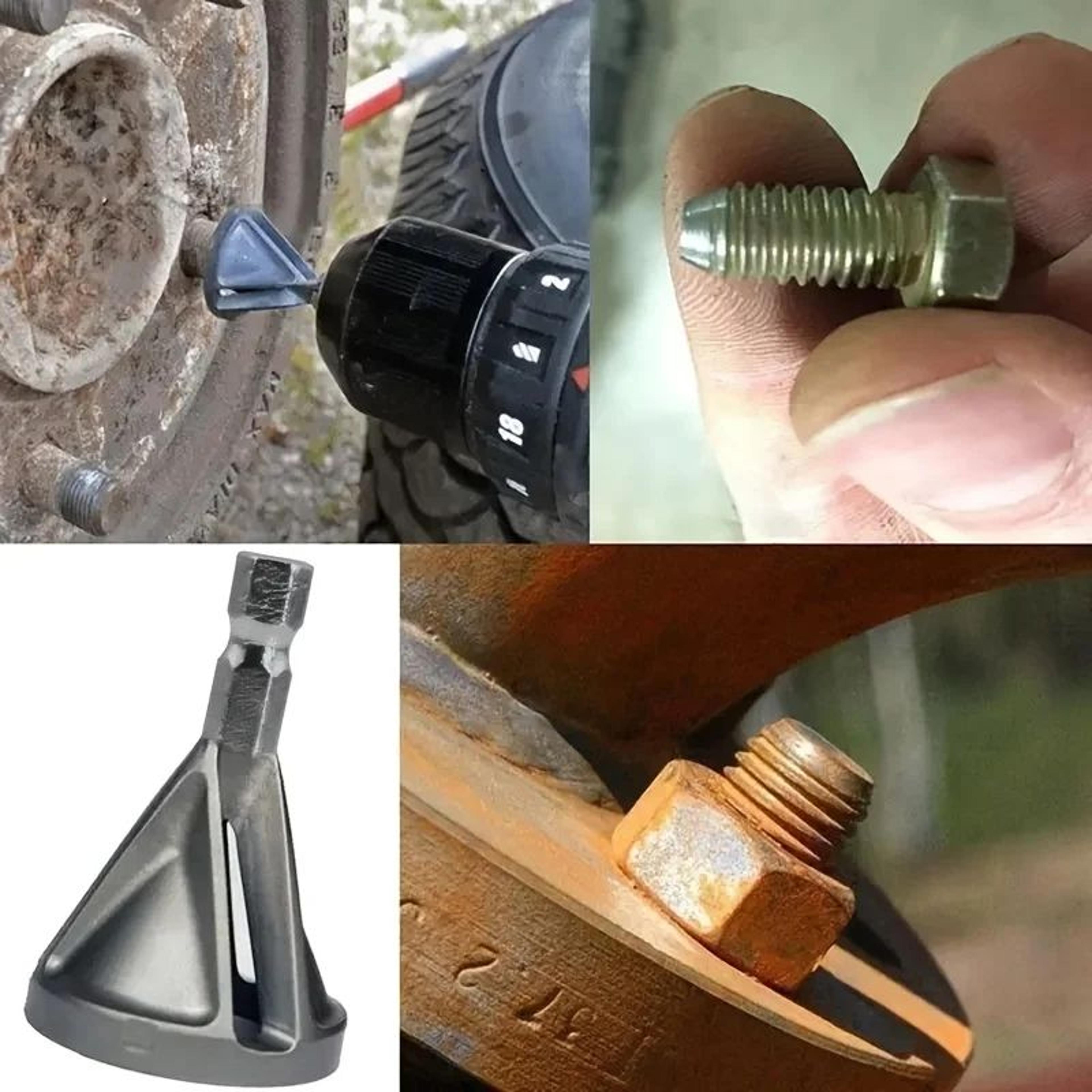 Metal Deburring Chamfering Tool  Drill Bit External Chamfer Cutter For Bolt  Pipe Edge Trimming 3
